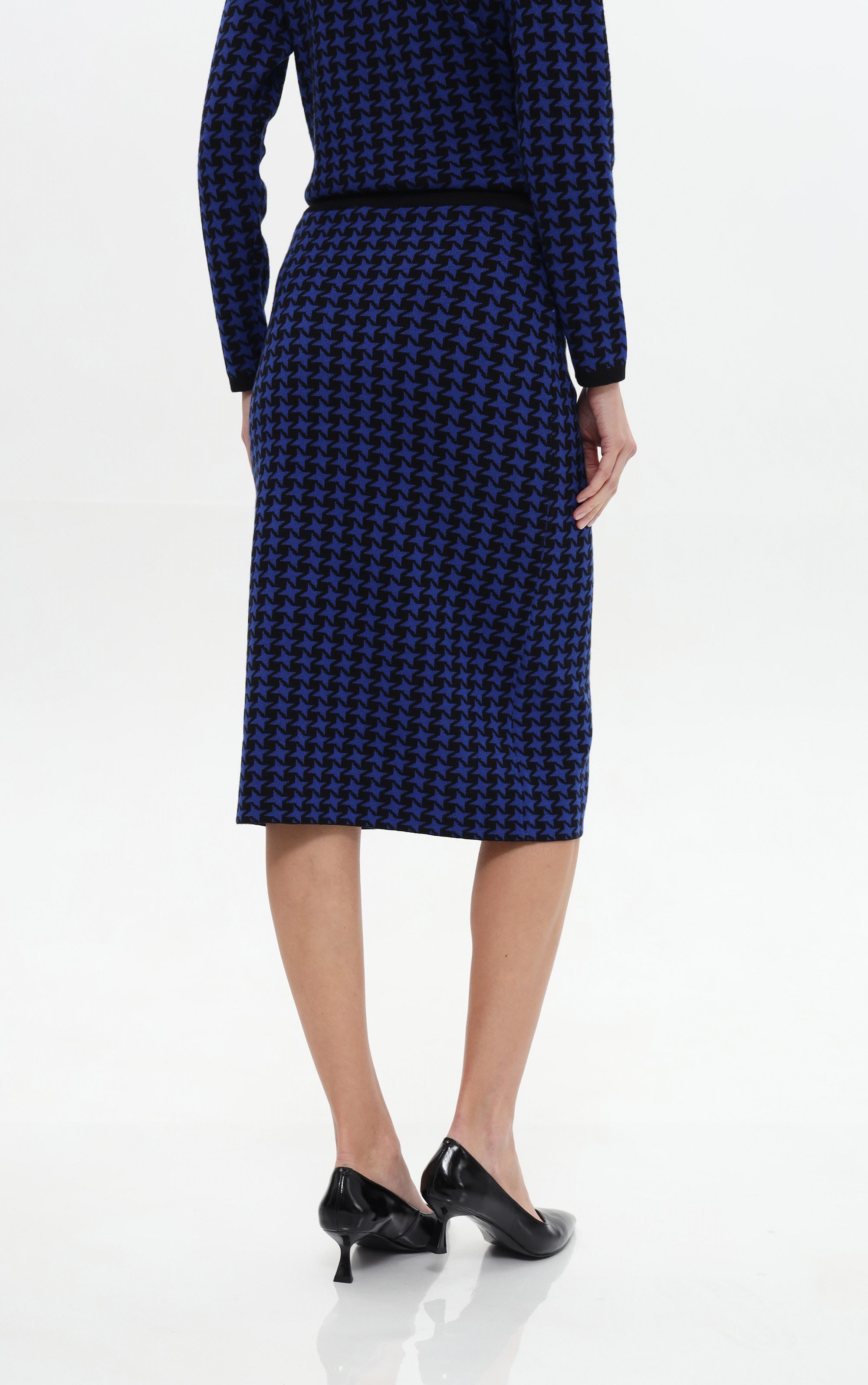 Passioni Midirock mit Hahnentrittmuster günstig online kaufen