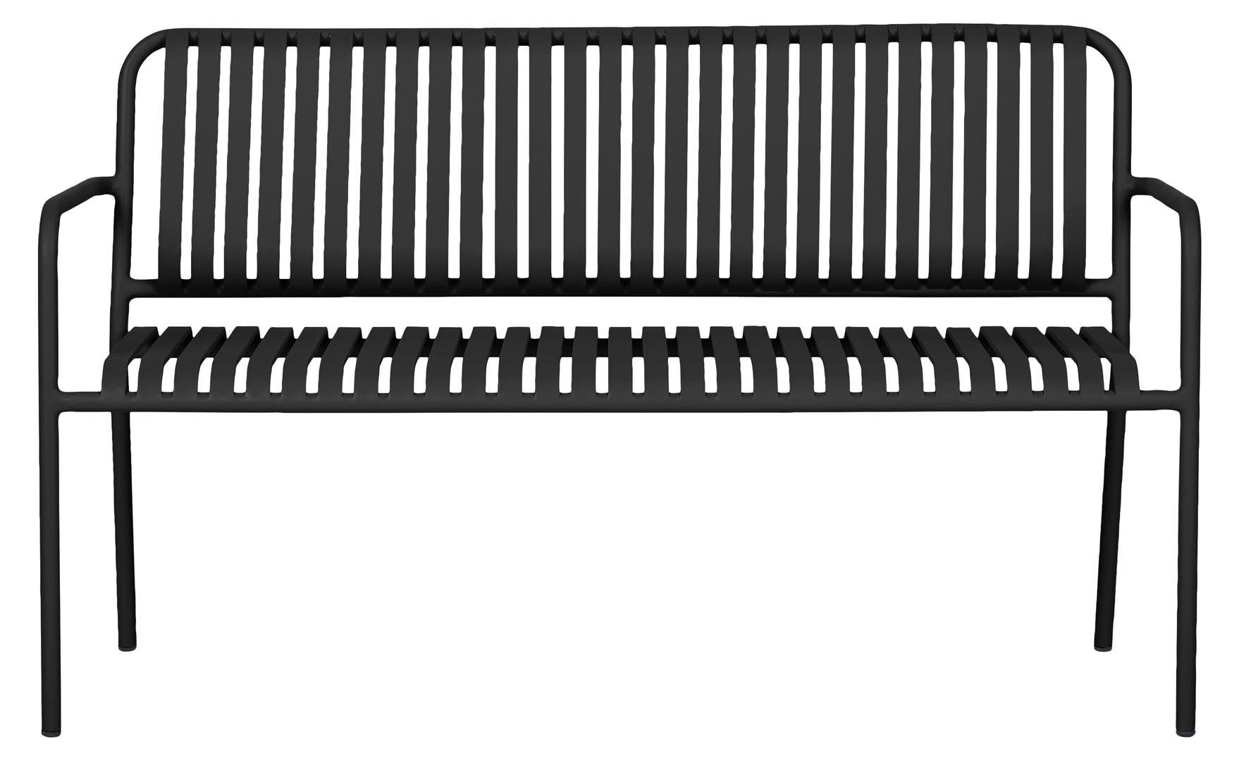 ebuy24 Gartenbank Stella Gartenbank schwarz., Sitzbank Garten