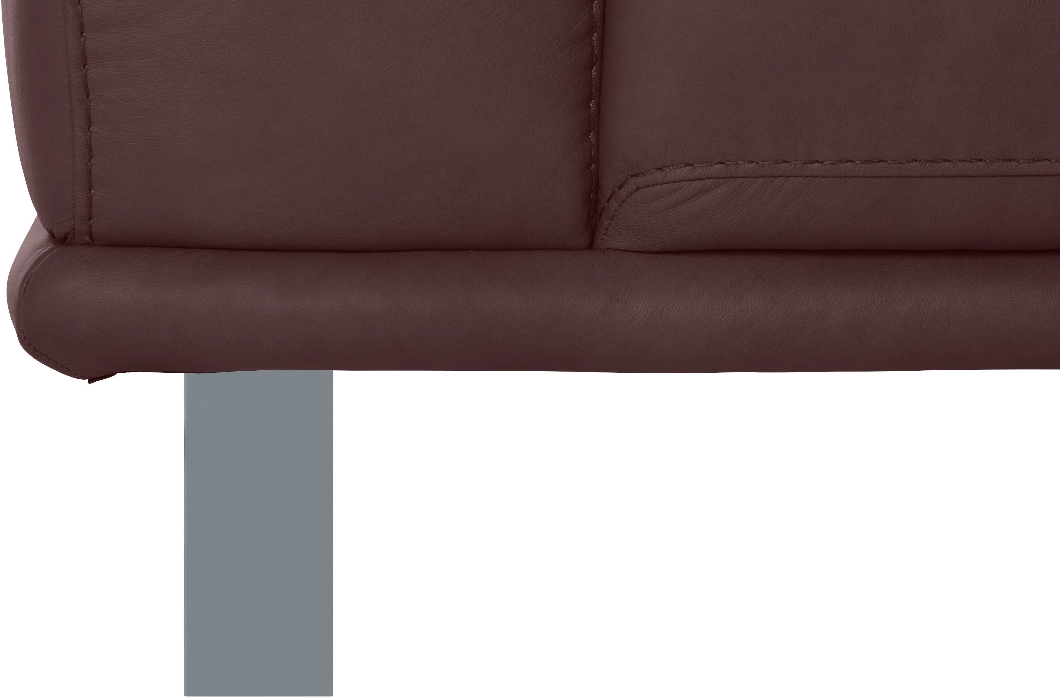 W.SCHILLIG 2,5-Sitzer mit Metallkufen 232 Breite in matt, montanaa, Silber cm