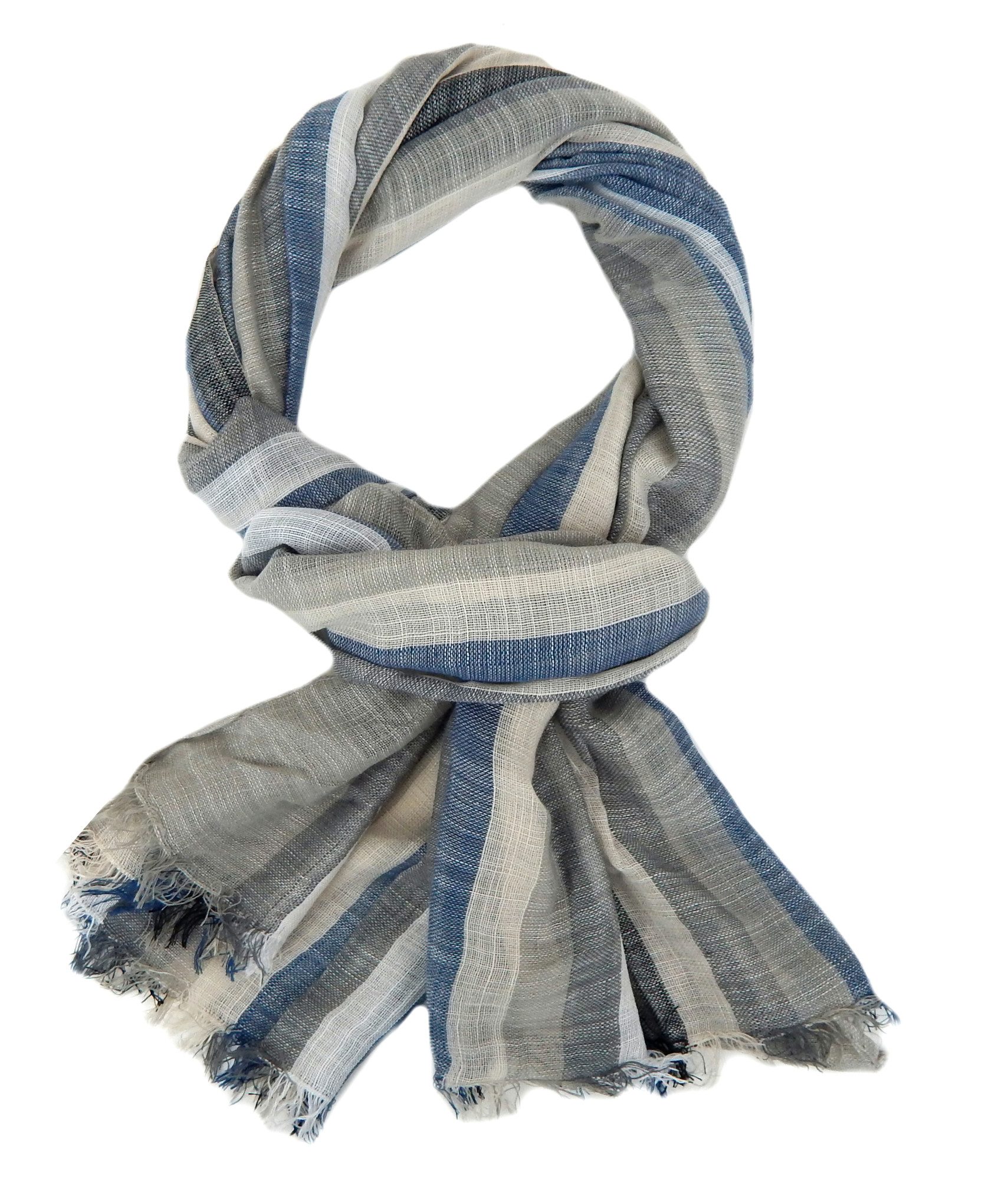 Ella Jonte Modeschal, leichter Schal mit Streifen in Leinenoptik günstig online kaufen