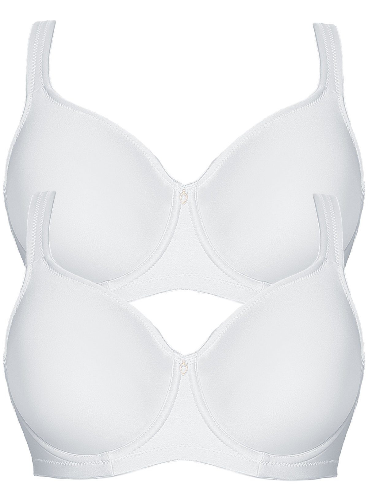 Viania Set: Minimizer-BH 2er Pack Minimizer Bügel BH Basic (Spar-Set, 2-tlg) nahtlos