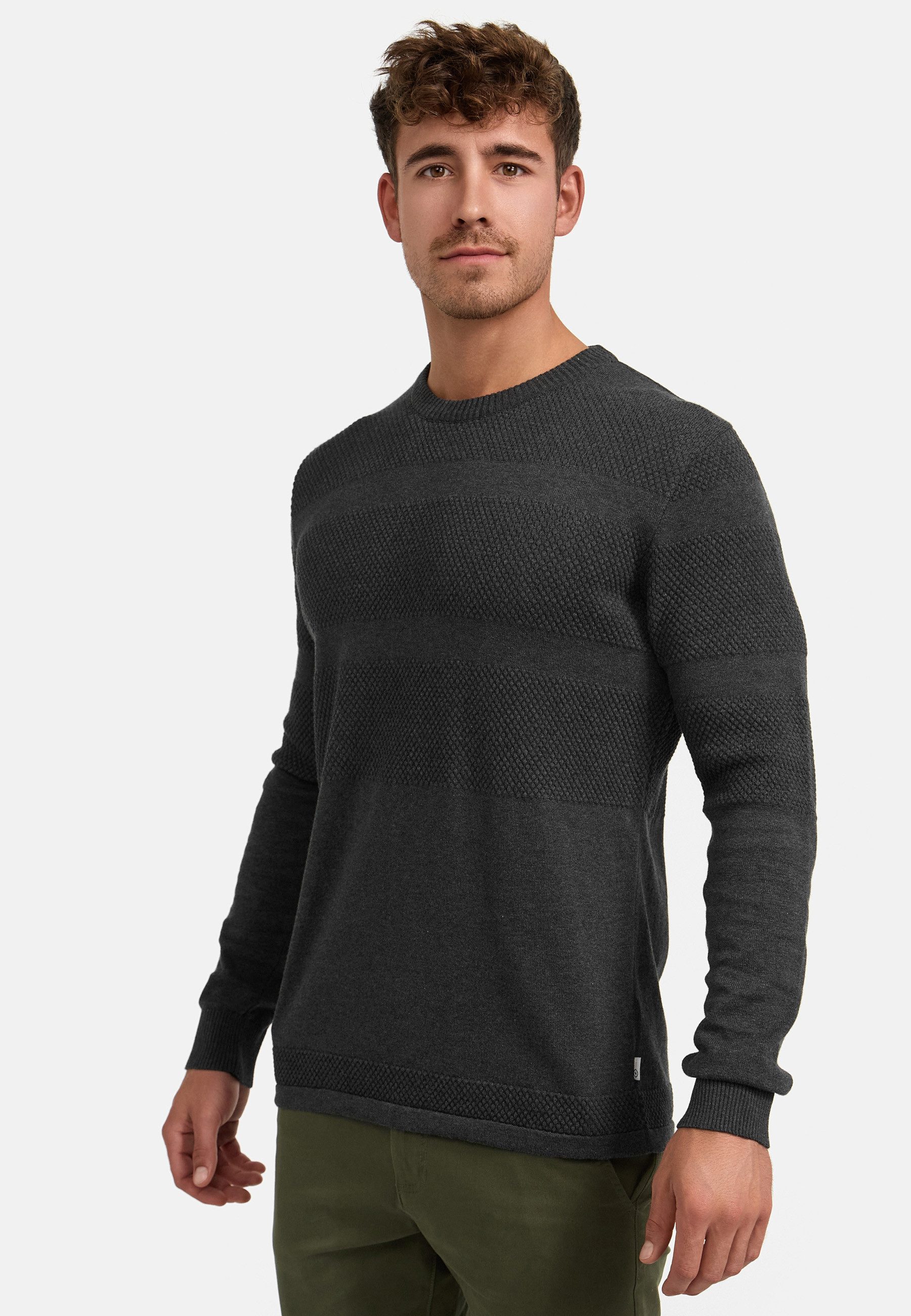 Kronstadt Strickpullover Herren KSHannes Pullover Herrenpullover Feinstrickpullover mit Rundhalsausschnitt