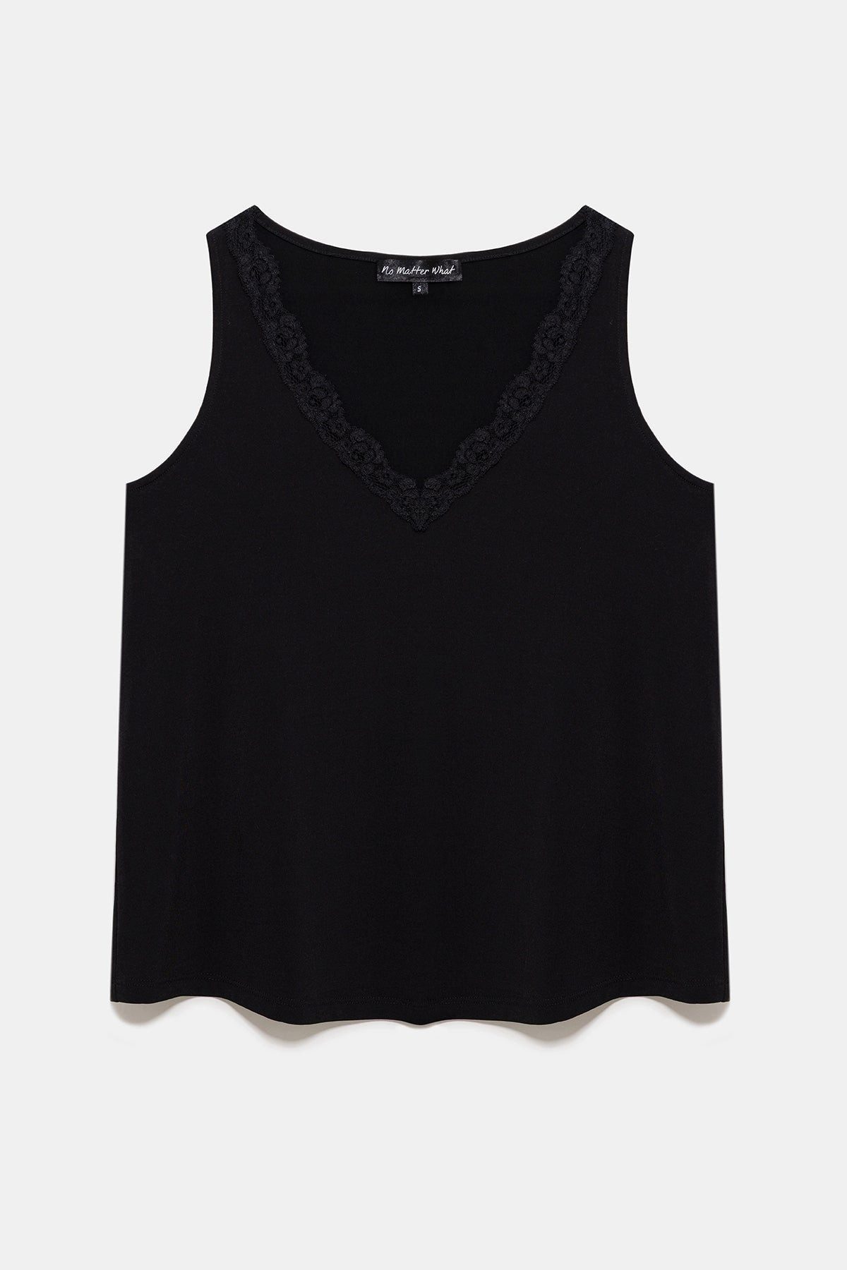 Blusentop Ärmellose Bluse mit Spitzendetails