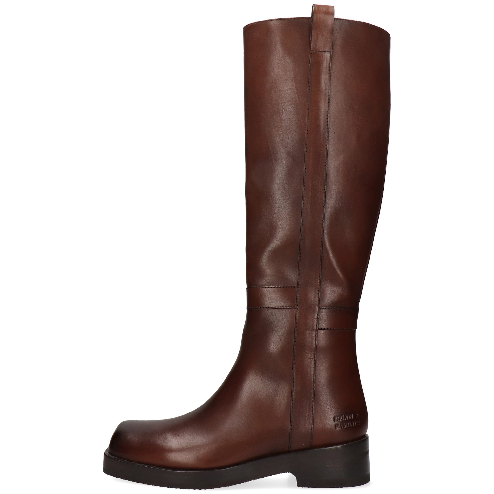 Melvin & Hamilton Sadie 4 Leder-Stiefel für Damen Stiefel Block-Absatz, Echtes Leder, Vegetabile Gerbung