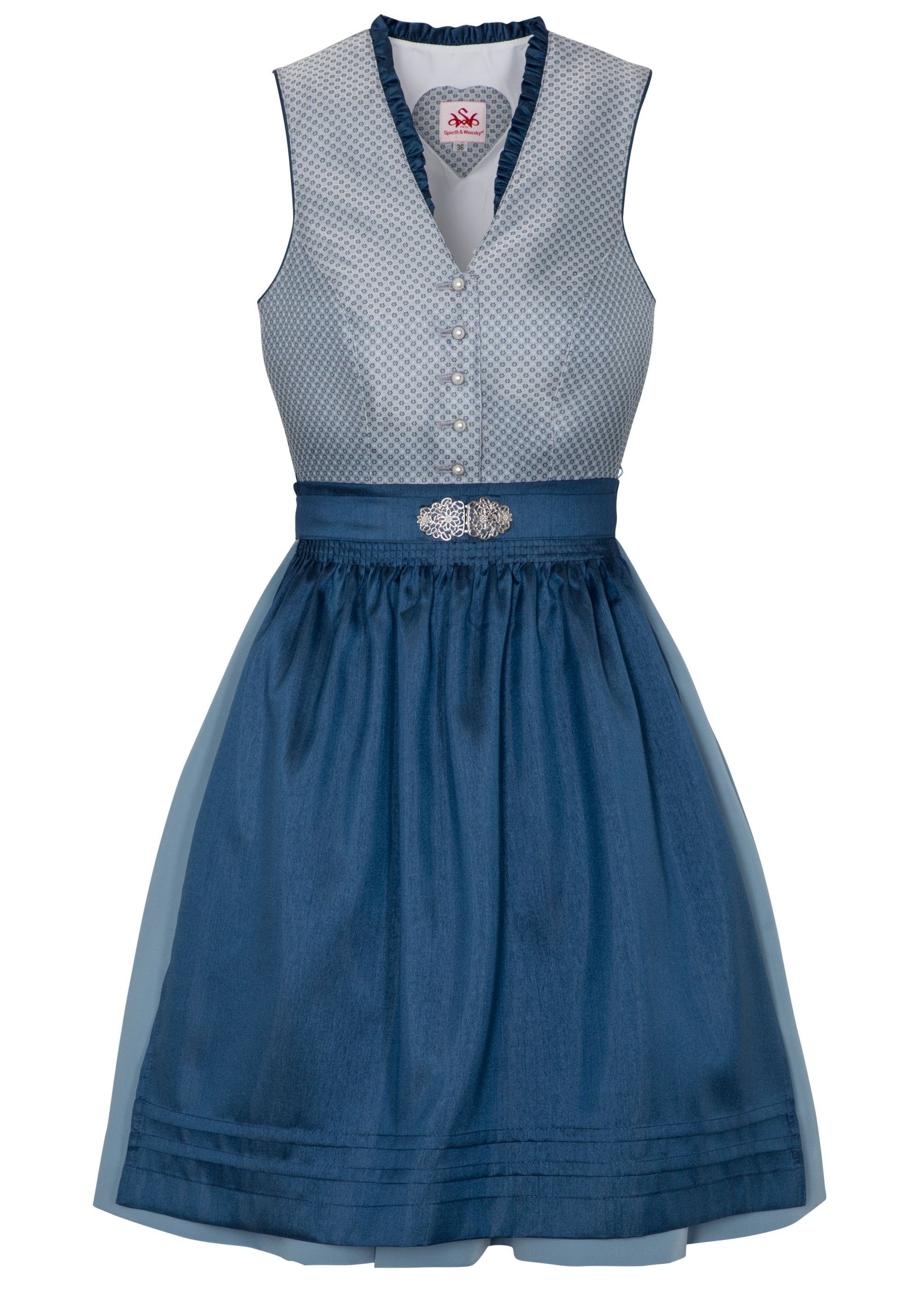 Spieth & Wensky Dirndl Annabel Design rustikalen blau im