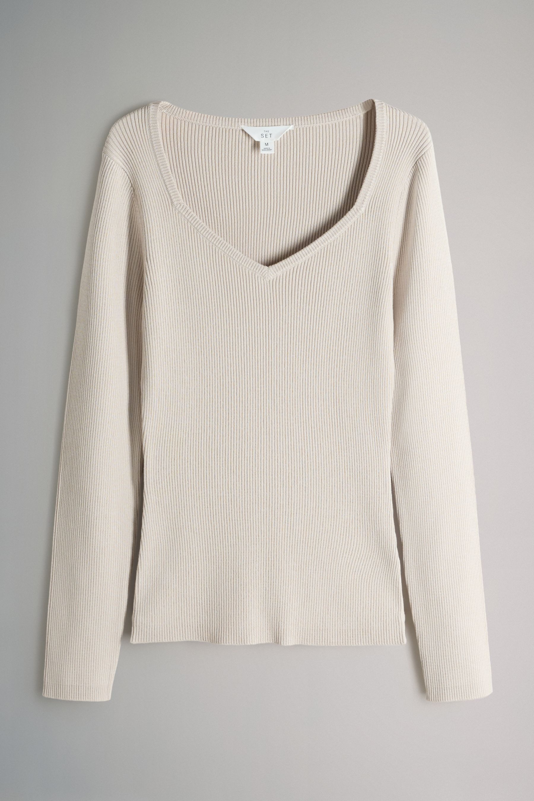 The Set Langarmshirt 3er-Set The Set Langärmelige Strickoberteile (3-tlg)