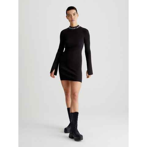 Calvin Klein Jeans Sweatkleid LOGO INTARSIA SWEATER DRESS