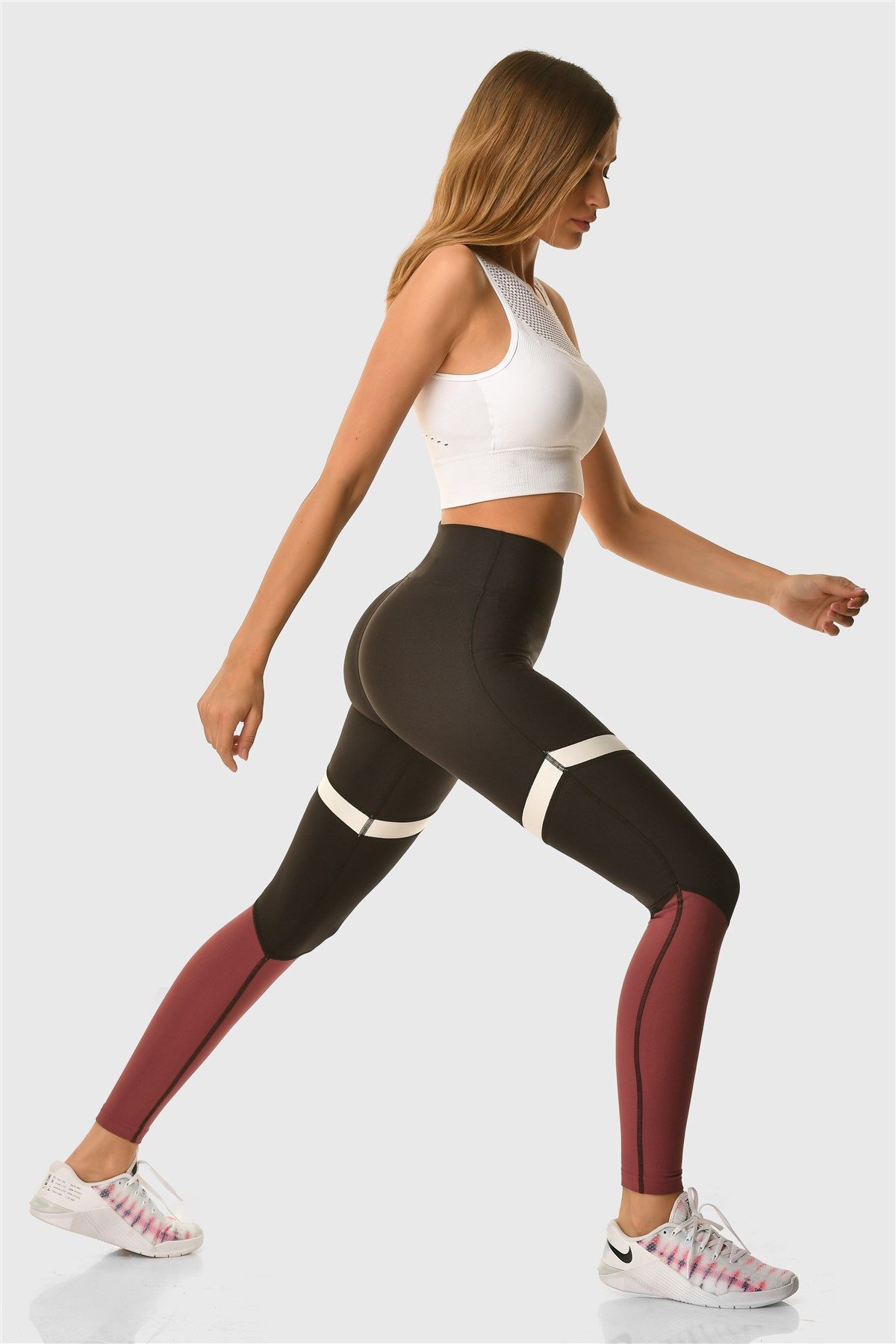 Superstacy Leggings Teilweise Sport Leggings
