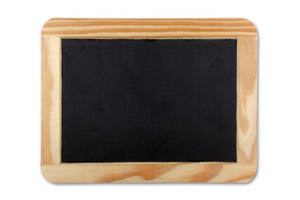 Rheita Tafel Schiefertafel mit Naturholzrahmen 22x29,5cm