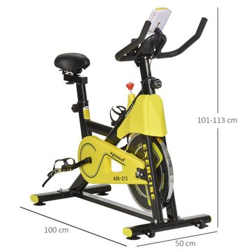 HOMCOM Heimtrainer Fahrradtrainer höhenverstellbar