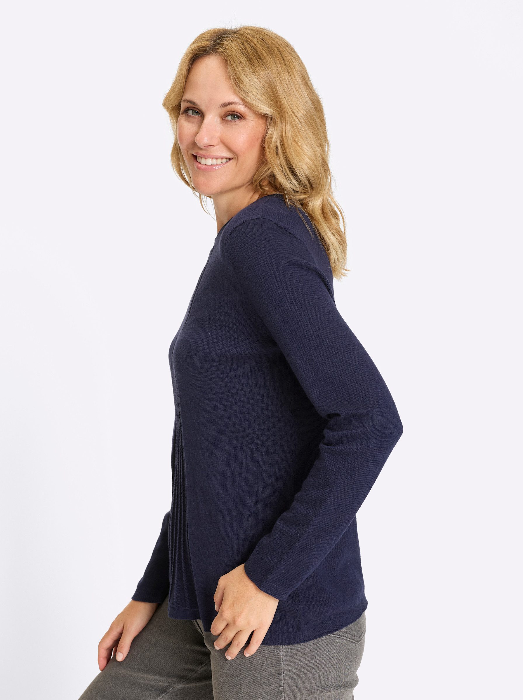 Sieh an! Strickpullover Baumwollpullover .