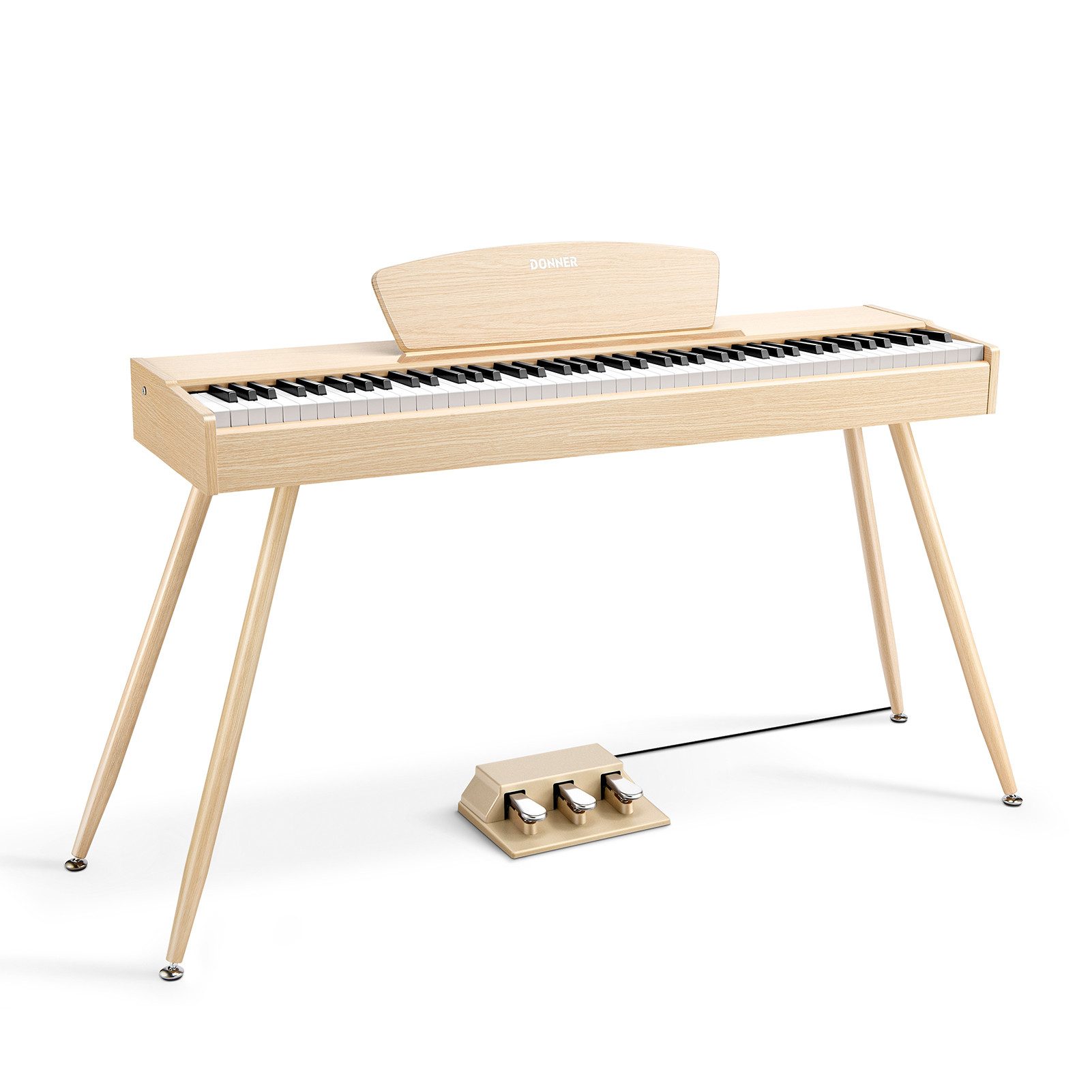 Donner Digitalpiano EPiano Hammermechanik Keyboard 88 Tasten gewichtete Klavier DDP80 (Set