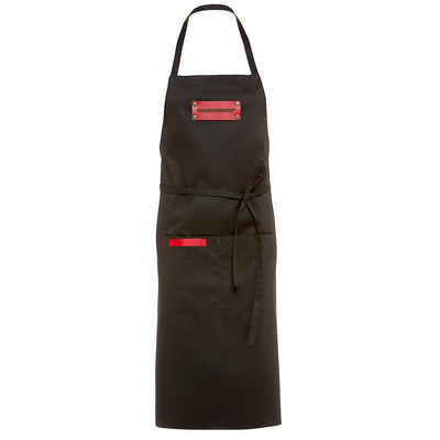 Feuermeister Grillschürze »BBQ Textil-Schürze schwarz mit 2 Taschen und Logo«