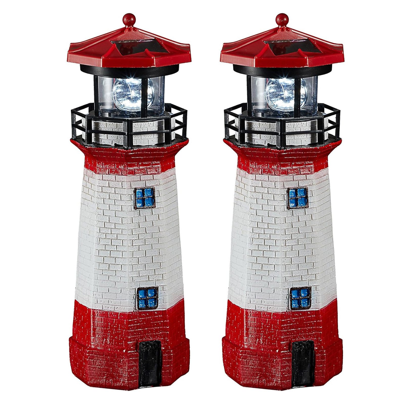 BlingBin LED Gartenleuchte LED Solar Leuchtturm, günstig online kaufen