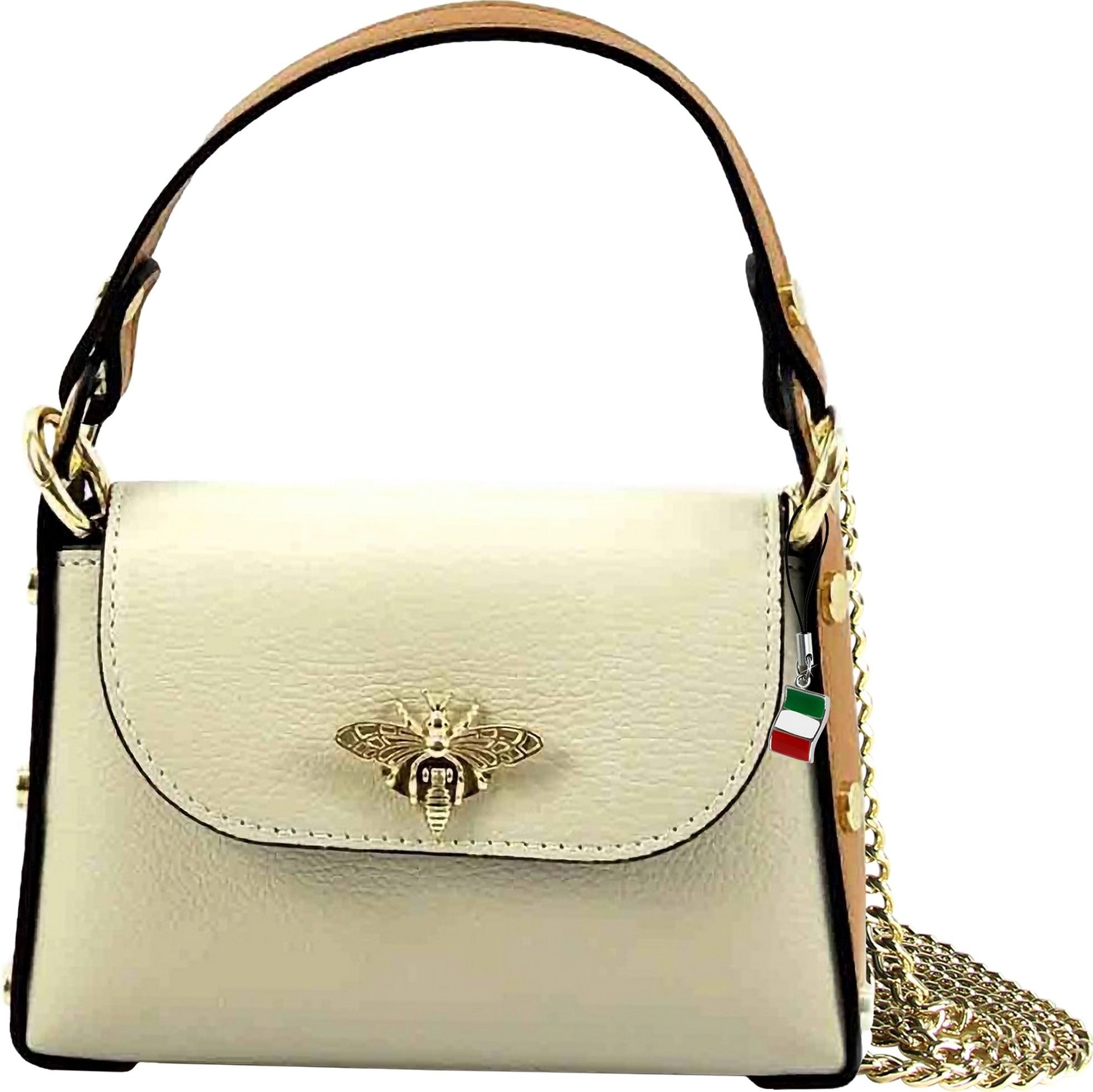 Umhängetasche Florence Tasche beige tan Leder