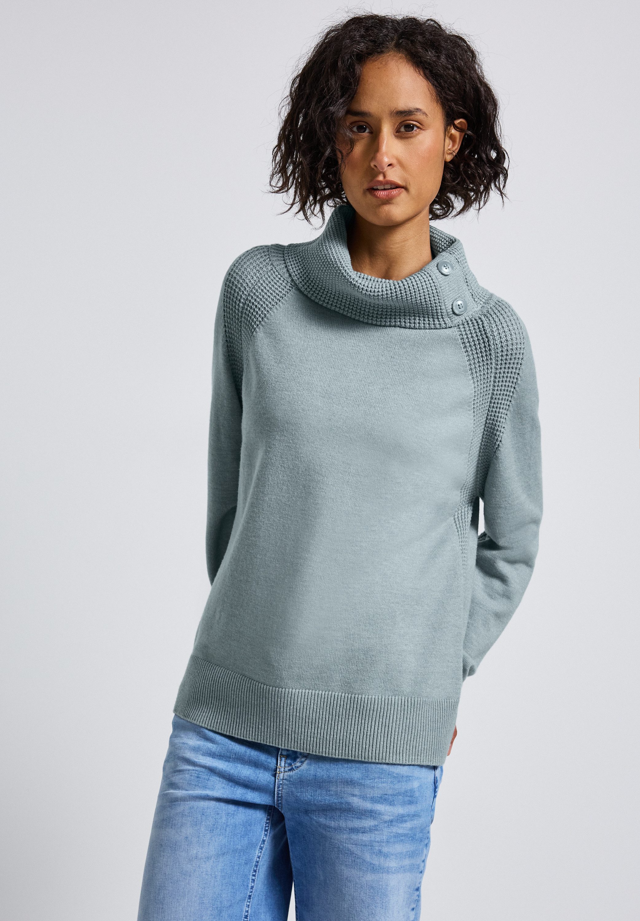 STREET ONE Rollkragenpullover mit Stehkragen