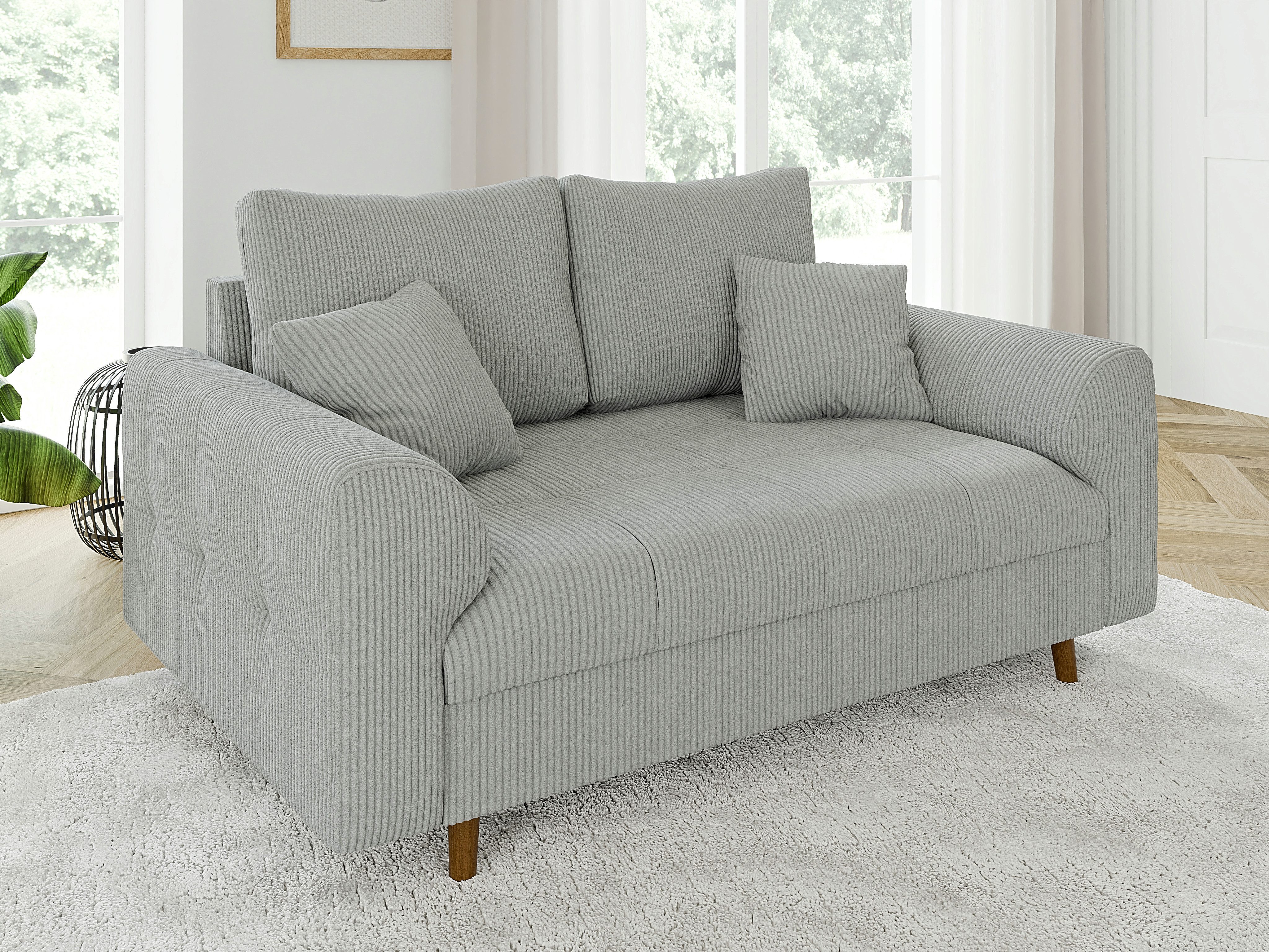 S-Style Möbel 2-Sitzer Sofa Zara mit Holzfüßen im skandinavischen Stil aus günstig online kaufen