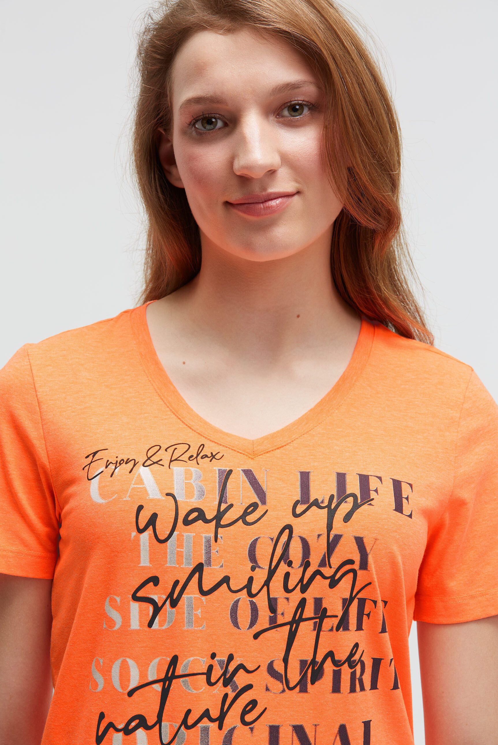 SOCCX V-Shirt mit Baumwolle