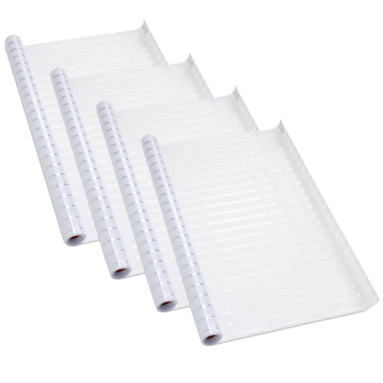 Casativo Sichtschutzfolie Casativo 2er-Set Milchglasfolie Streifen 50x200cm, (4-St), Milchglasfolie für Badezimmer, Toilette, Duschkabine