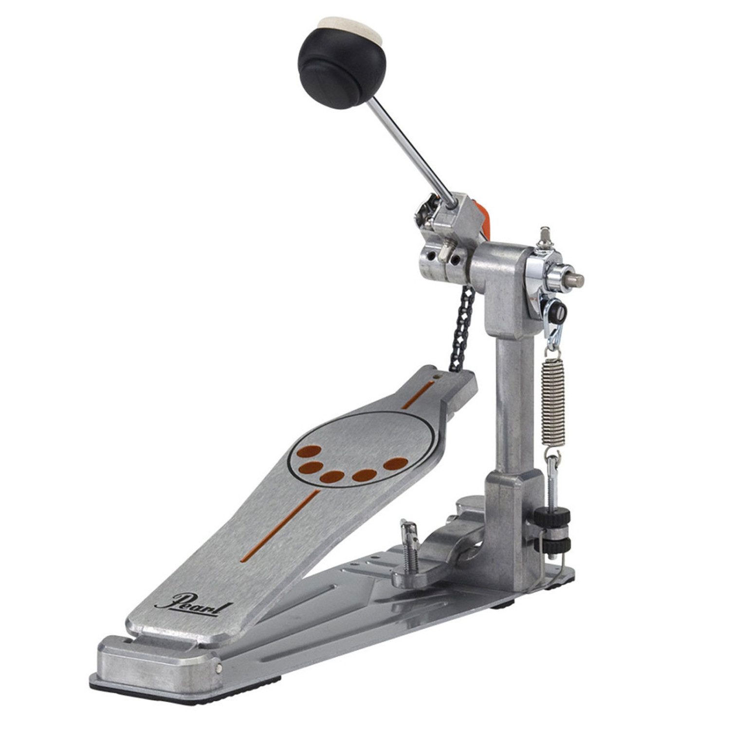 Pearl Drums Schlagzeug Pearl P-930 Fußmaschine mit Schlagzeugstöcken,Set, Einzelkette, DuoBeat Beater