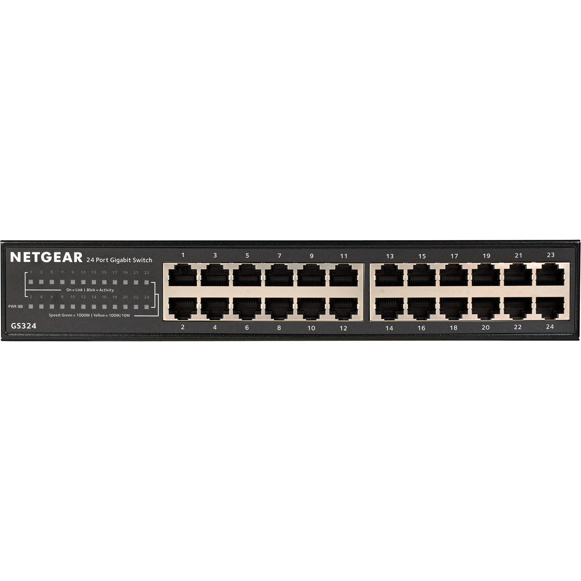 NETGEAR Netgear GS324v2, Netzwerk-Switch Switch