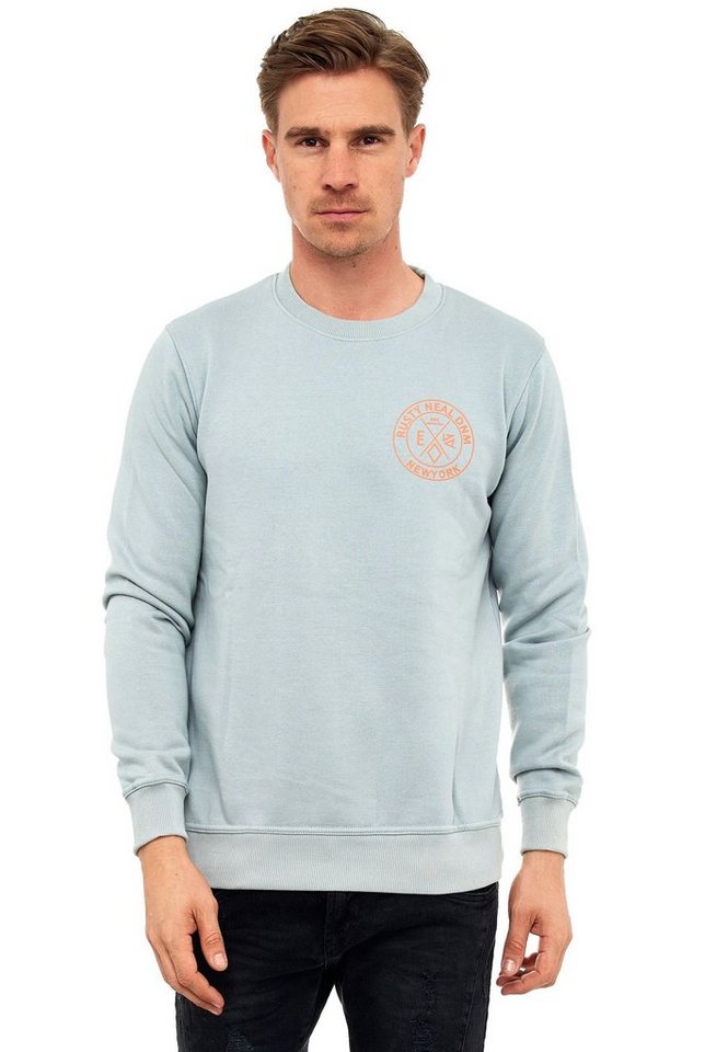 Rusty Neal Sweatshirt mit trendigem Rückenprint