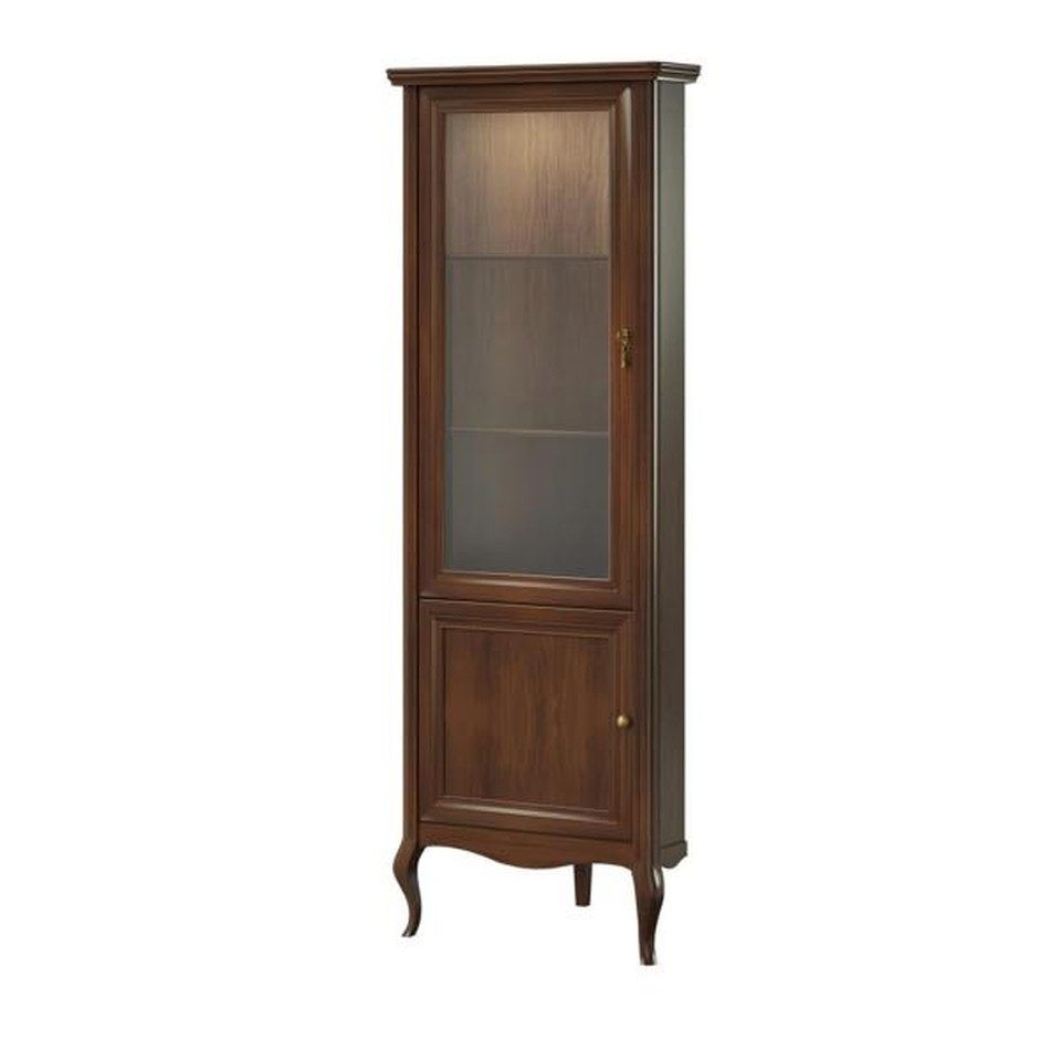 Xlmoebel Eckvitrine Eckschrank aus Glas mit Regal und Display-Funktion (1-St) Made in Europa