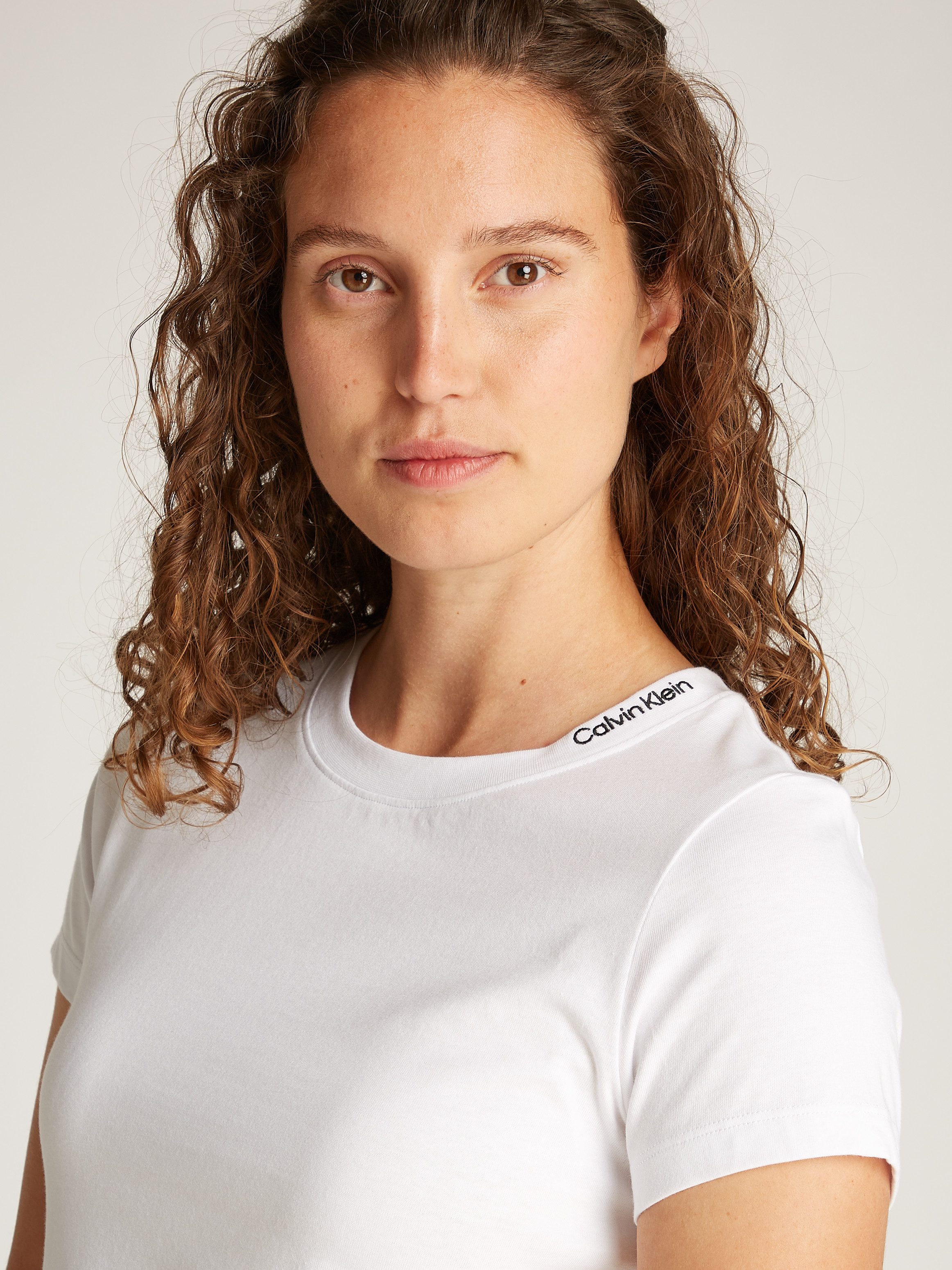 Calvin Klein Jeans T-Shirt LOGO ELASTIC T-SHIRT mit Logostickerei günstig online kaufen