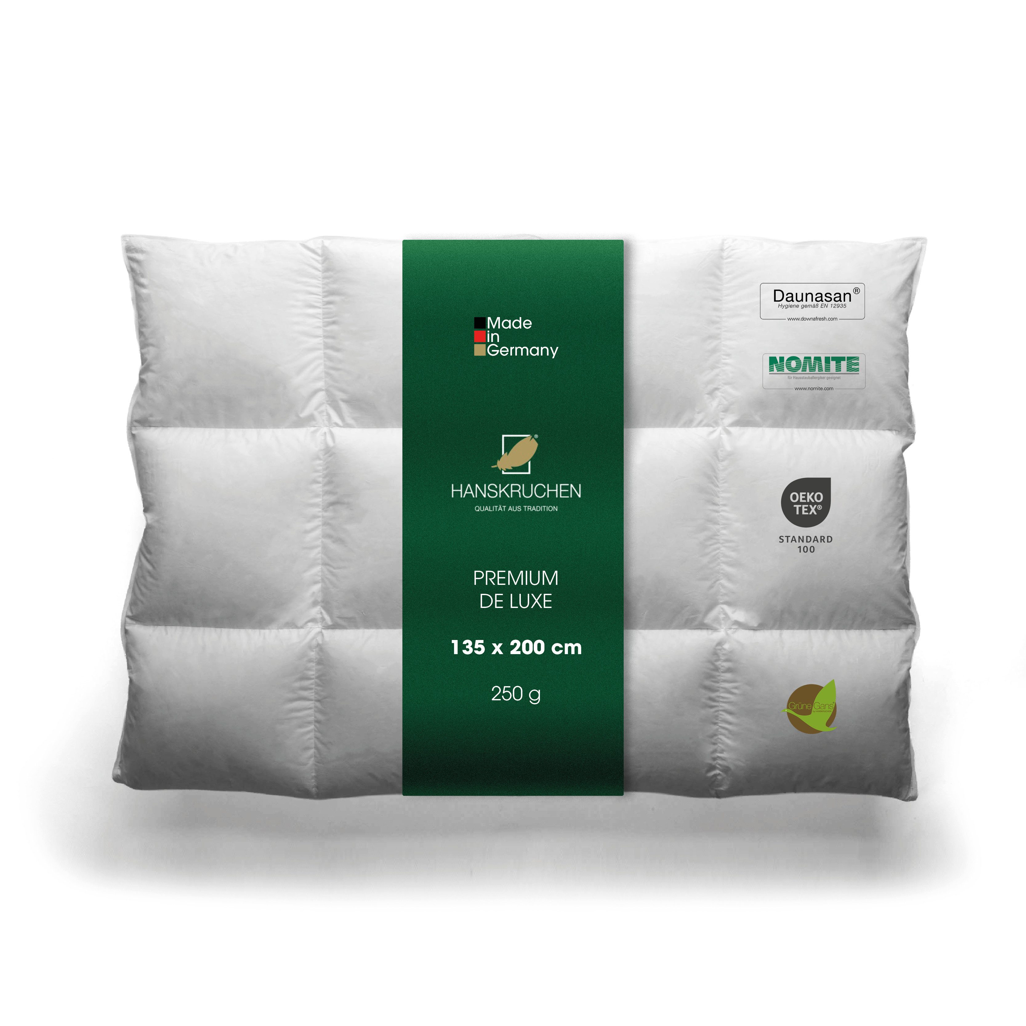 HANSKRUCHEN Daunenbettdecke Premium de Luxe, Füllung: 90% Daunen, 10% Feder günstig online kaufen