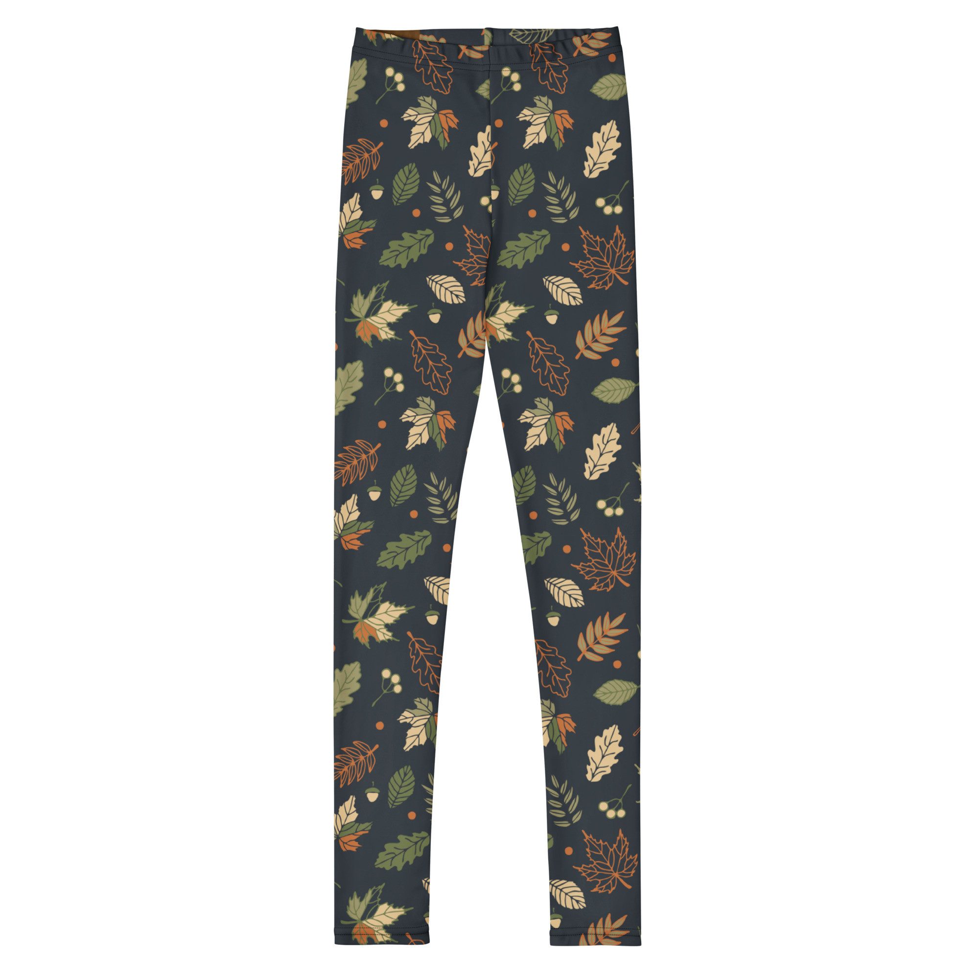 DECALVIBES Leggings Mädchen Leggings für Kinder & Jugendliche Autumn Leaves 4-Wege-Stretch, weiches Material, formstabil, komfortabler Sitz