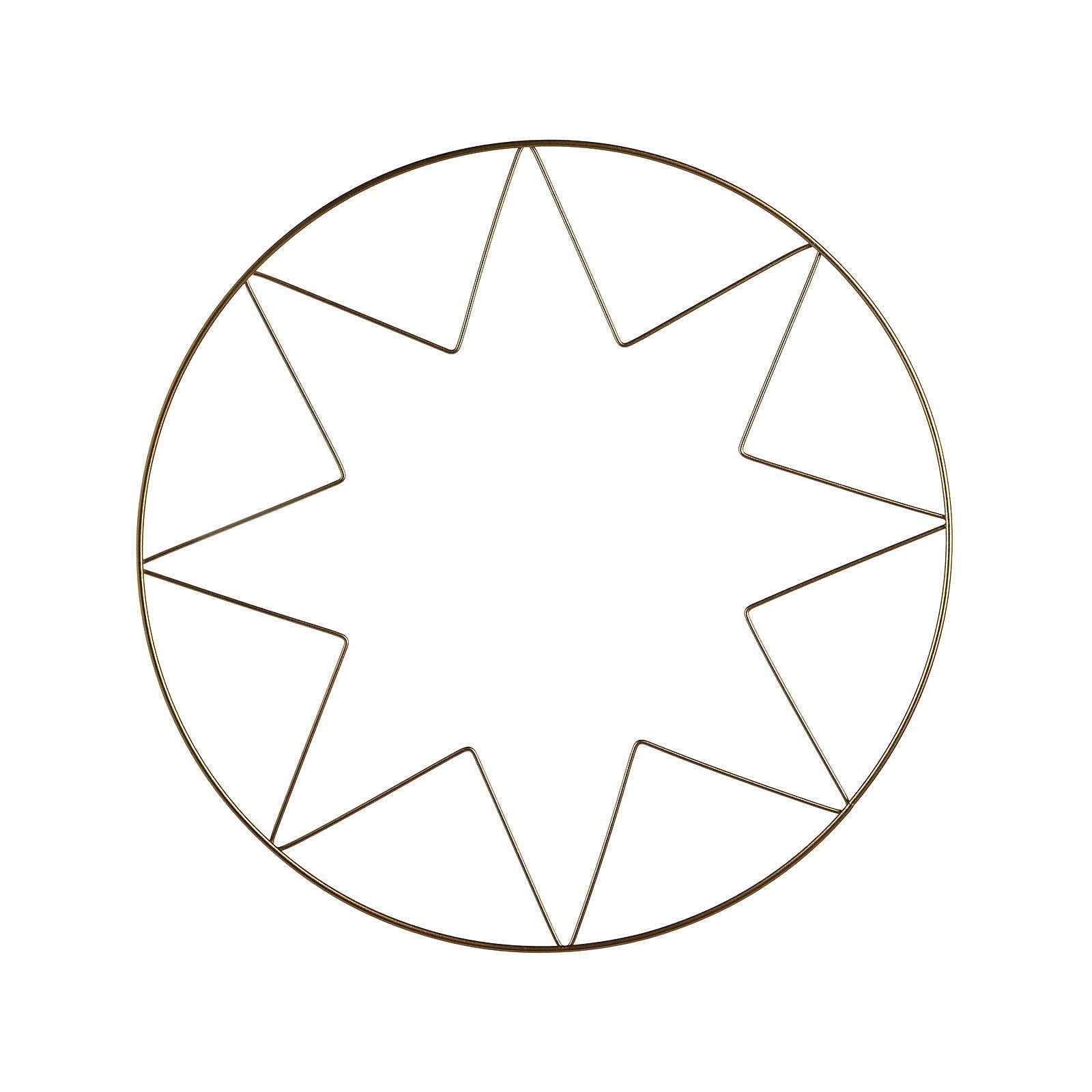 Depot Dekoobjekt Deko-Metallobjekt Stern (Packung, 1 Deko-Metallobjekt), aus Eisen, Ø 35 Zentimeter, H 37 Zentimeter Gold