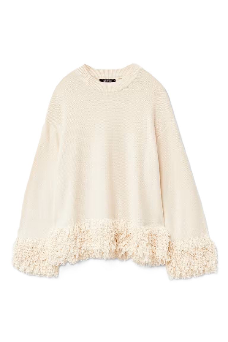 Gina Tricot Strickpullover Knitted fringe sweater