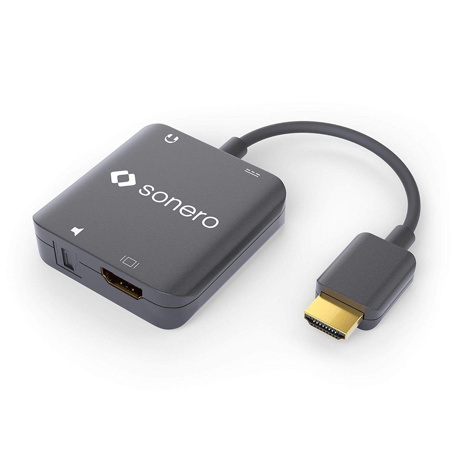 Sonero AVT115 HDMI Audio Extractor, 4K schwarz Video-Adapter