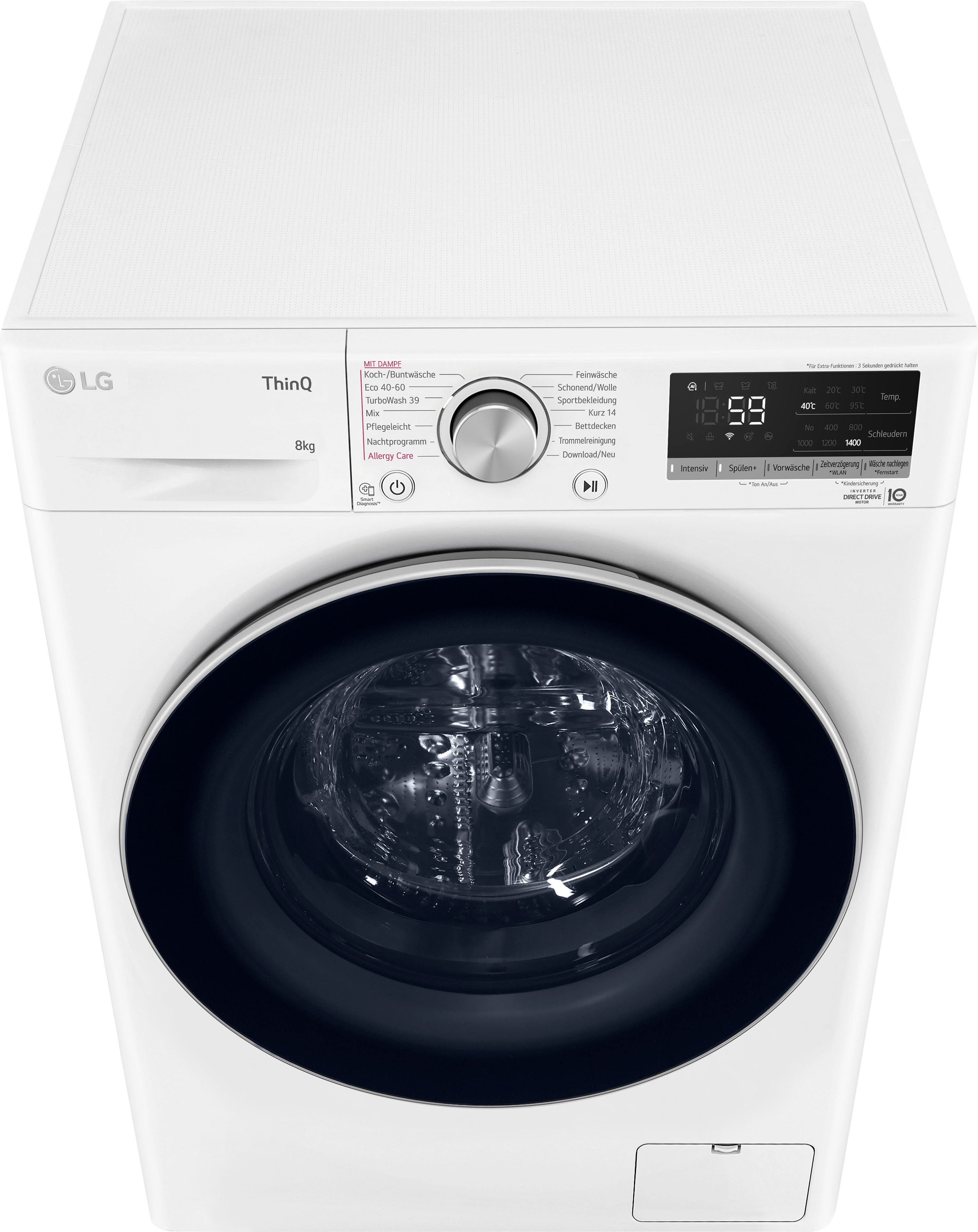 LG Waschmaschine F4WV7081, 8 U/min 1400 kg