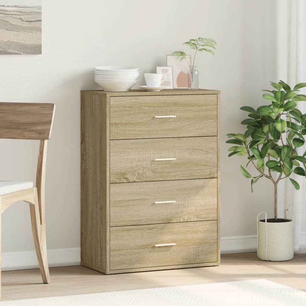 vidaXL Sideboard Sideboard Sonoma-Eiche 60x31x84 cm günstig online kaufen
