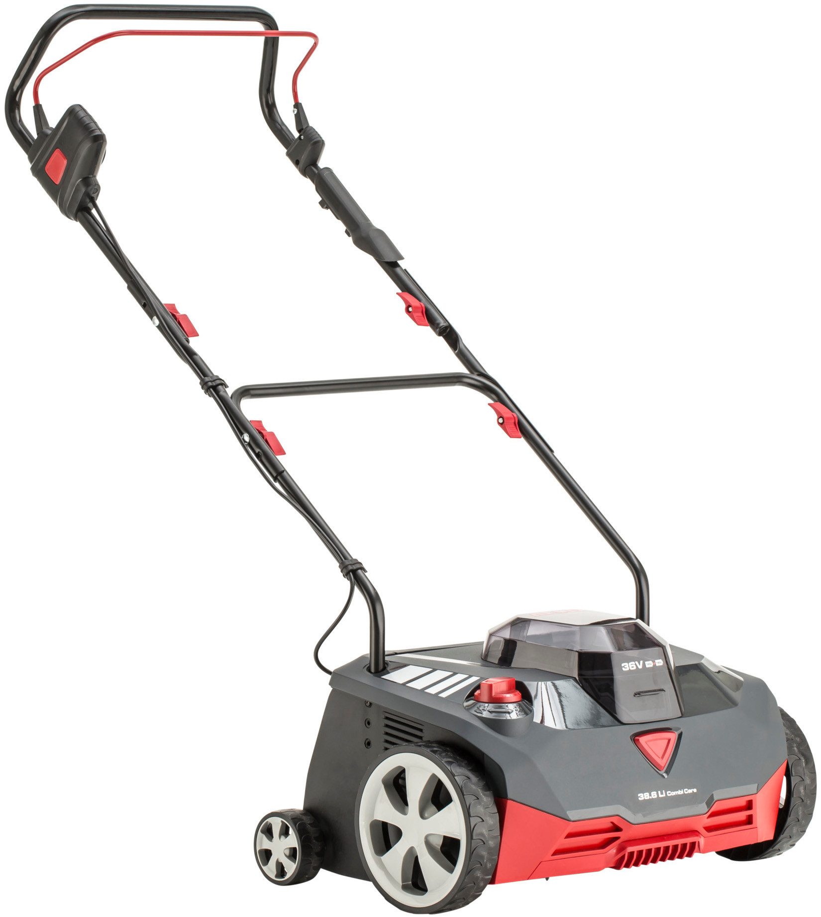 AL-KO Akku-Vertikutierer AKKU-VERTIKUTIERER 38.6 Li Combi Care SET, 38 cm Arbeitsbreite, (2x Akku (5,0 Ah / 2,5 Ah) und Ladegerät inklusive)