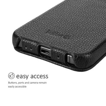 kalibri Handyhülle Flip-Hülle Ultra Slim Tasche für Apple iPhone 15 Pro Max, Leder Schutzhülle Case