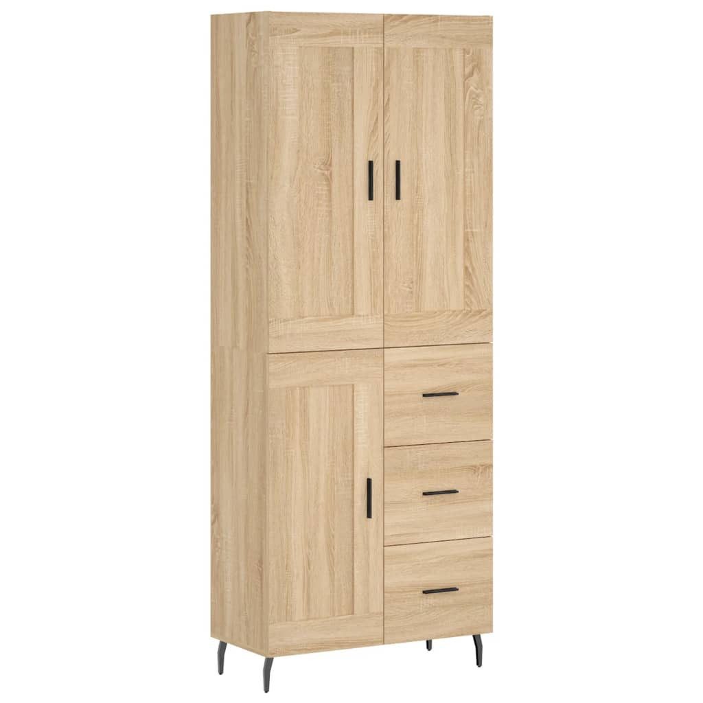 vidaXL Highboard Highboard Sonoma-Eiche 69,5x34x180 cm günstig online kaufen
