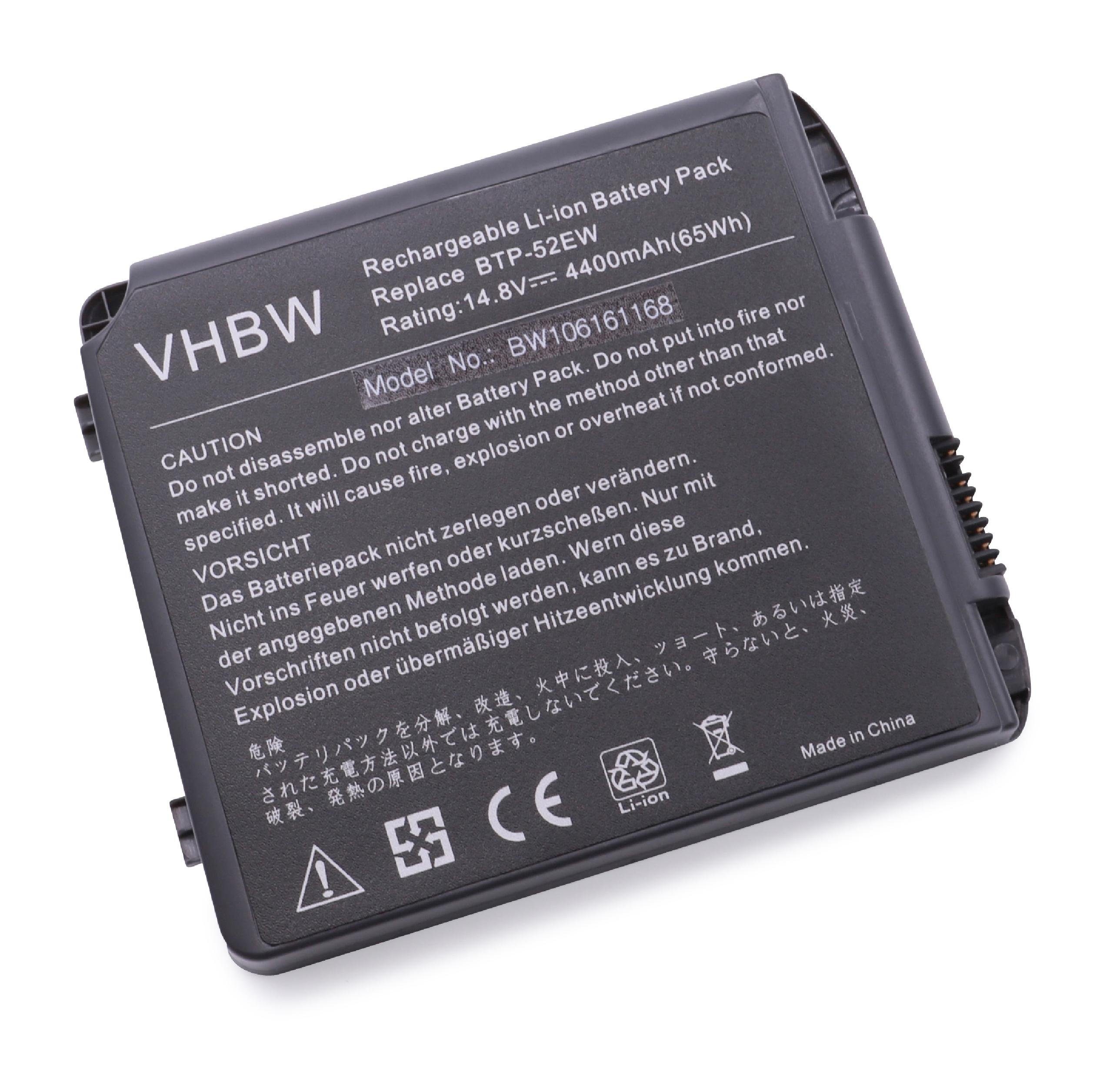 vhbw Laptop-Akku passend für Fujitsu-Siemens Amilo M7400 Notebook / Netbook (4400mAh, 14,8V, Li-Ion) 4400 mAh