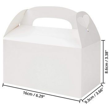 Belle Vous Geschenkbox Weiße Geschenkboxen (24 Stück) - 16 x 9,3 x 8,6 cm, White Gift Boxes (24 pcs) - 16 x 9.3 x 8.6 cm