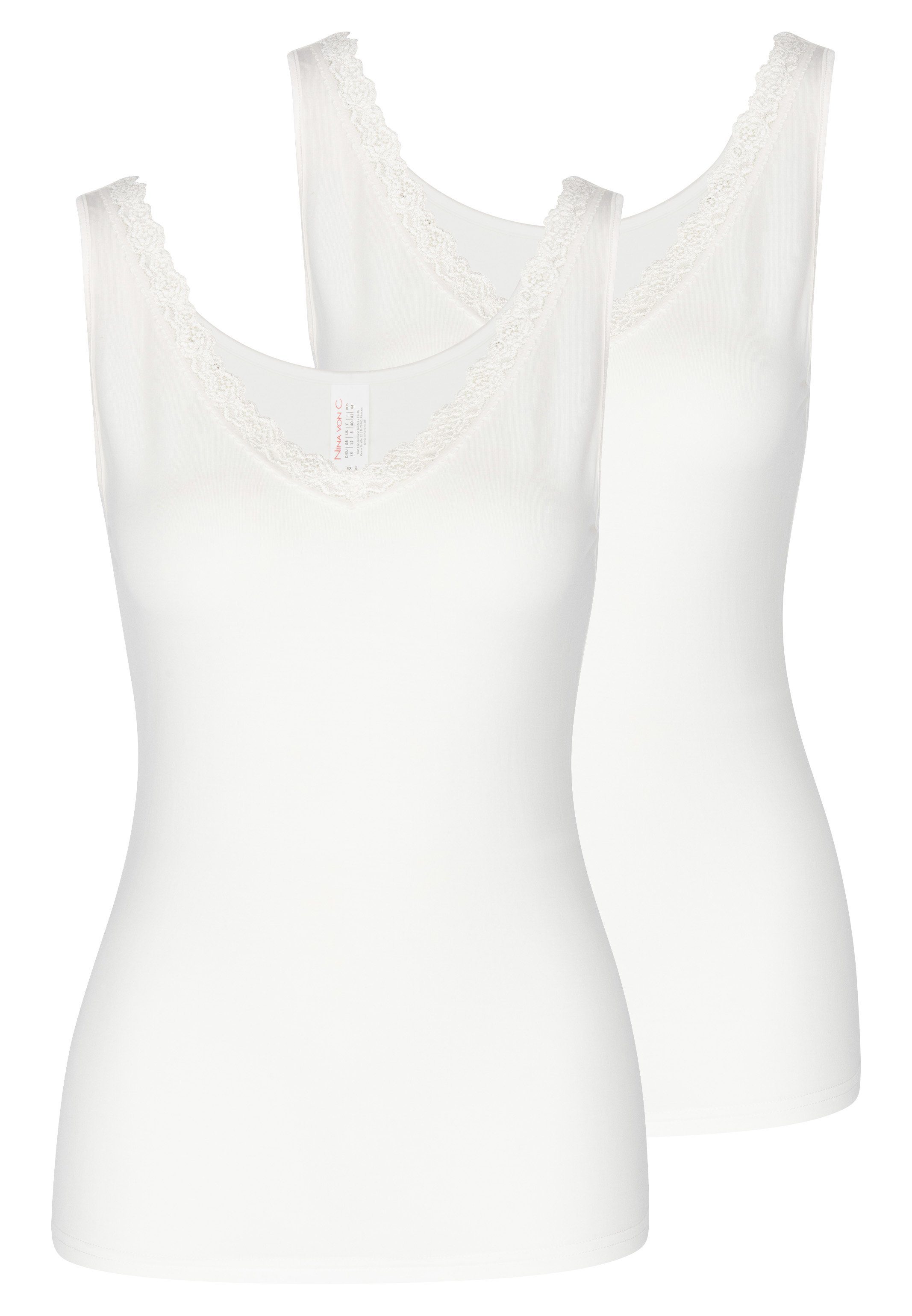 Nina Von C. Unterhemd 2er Pack Cosy (Spar-Set, 2-St) Unterhemd / Top - Spit günstig online kaufen