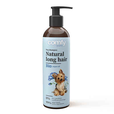 Comfy Tiershampoo Hundeshampoo Natural Long Hair 250 ml - Comfy, (1-St), für langhaarige Hunde