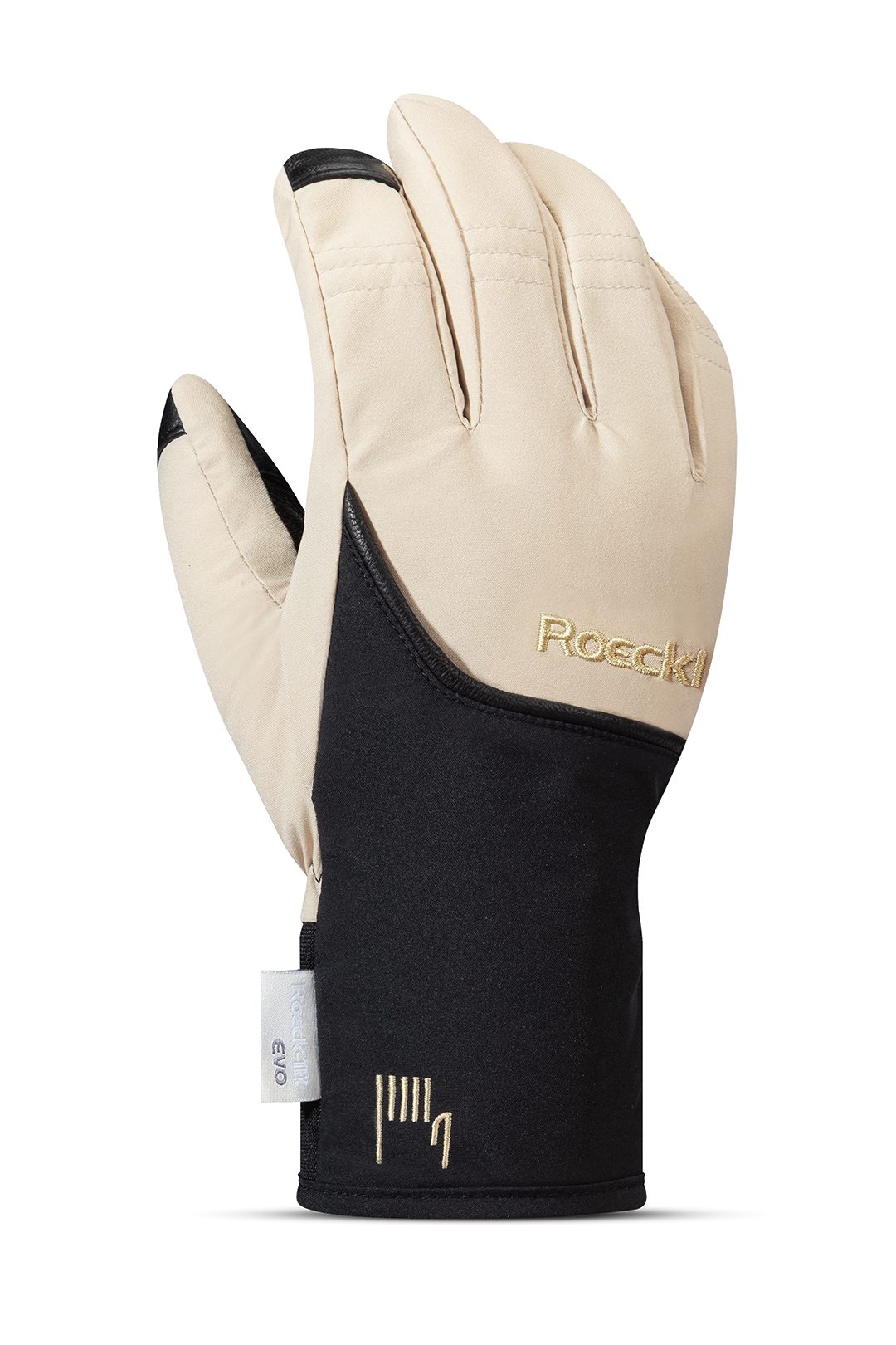 Roeckl Skihandschuhe Knutwil 2 NATURAL BEIGE/BLACK