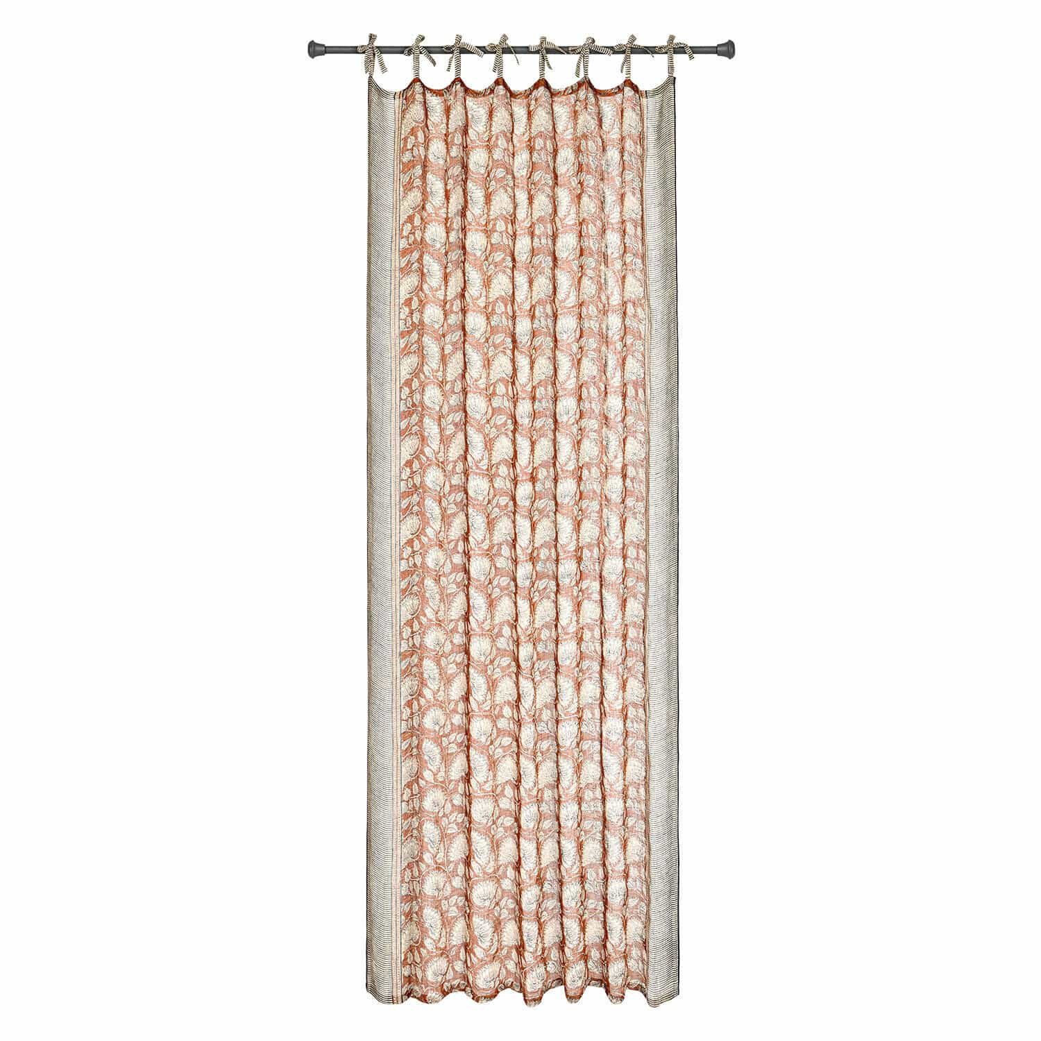 Mirabeau Vorhang Gardine Lemisto rostrot/beige