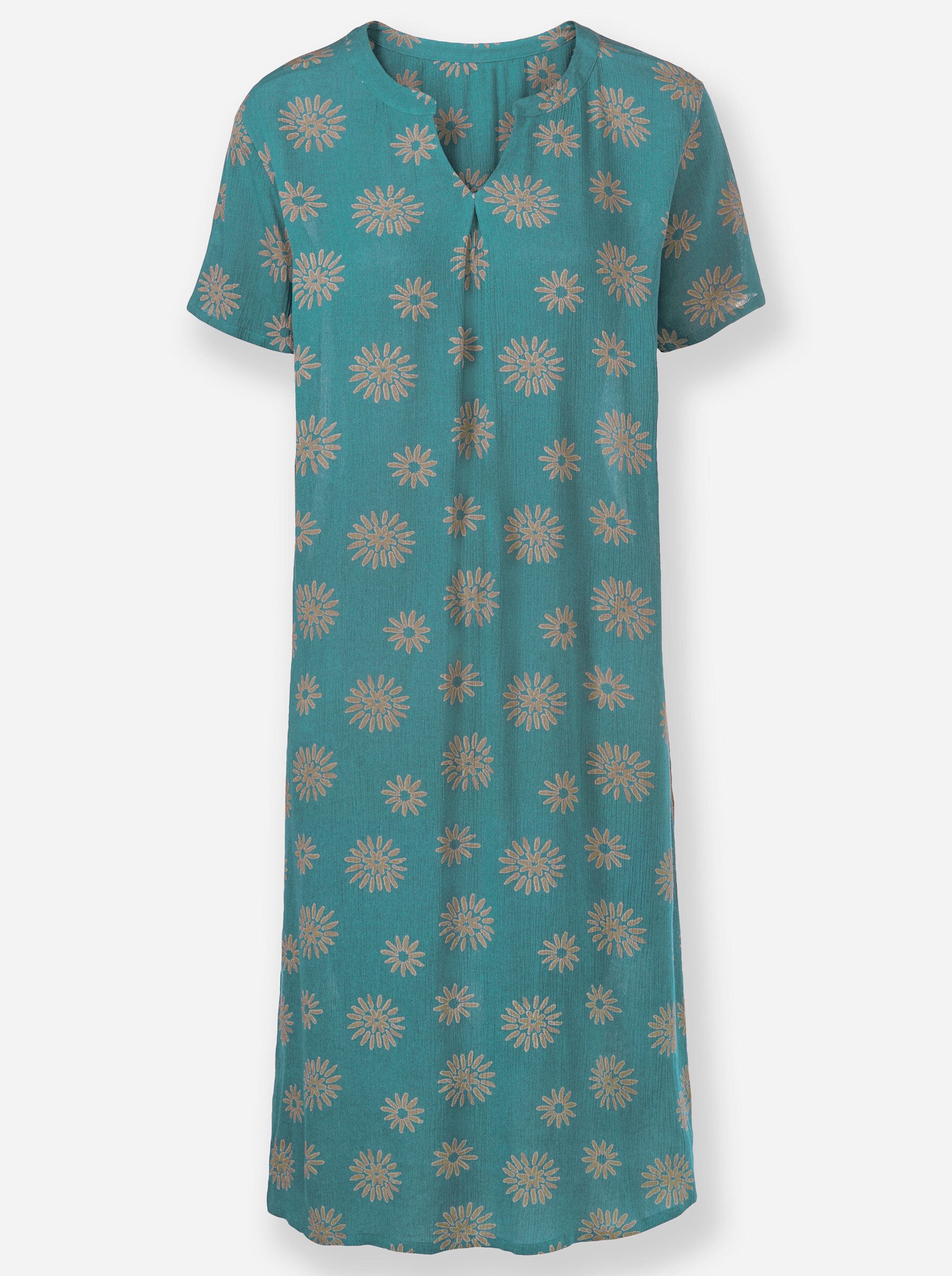Etuikleid Druck-Kleid Kurzarm