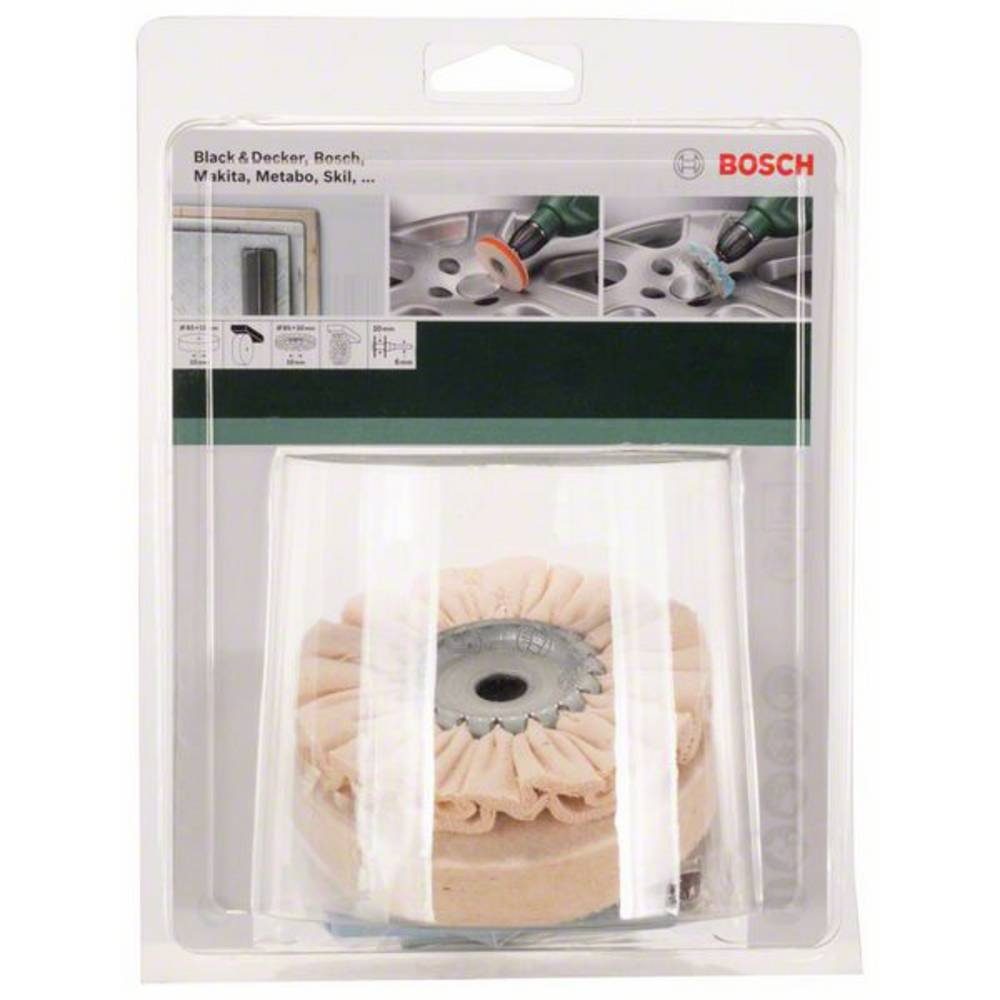 BOSCH Schleifaufsatz Hobby-Polier-Set, 5-teilig, für Bohrmaschinen 2609256555