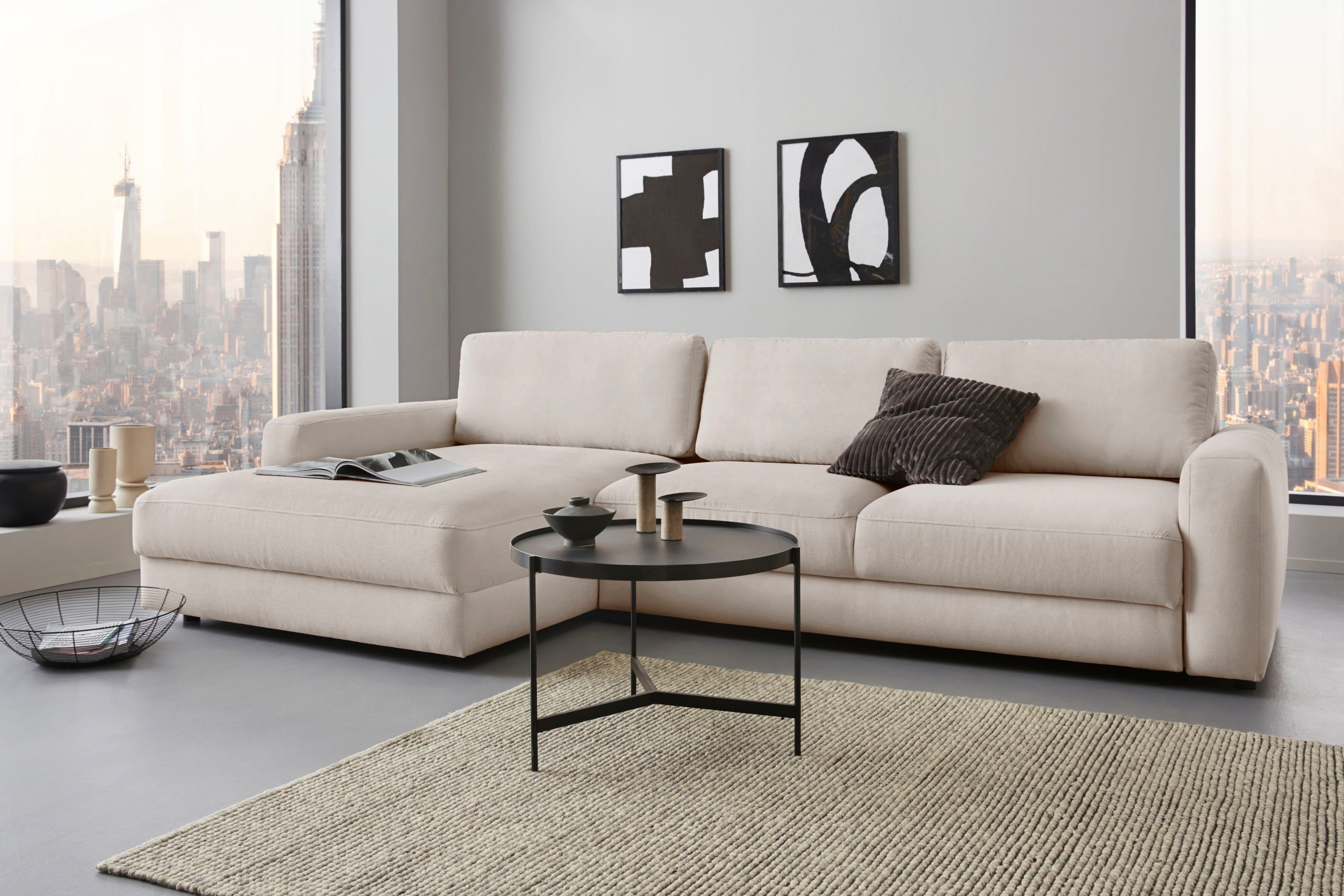 Places of Style Ecksofa "Bloomfield, bequem und elegant, OTTOs Choice, L-Fo günstig online kaufen