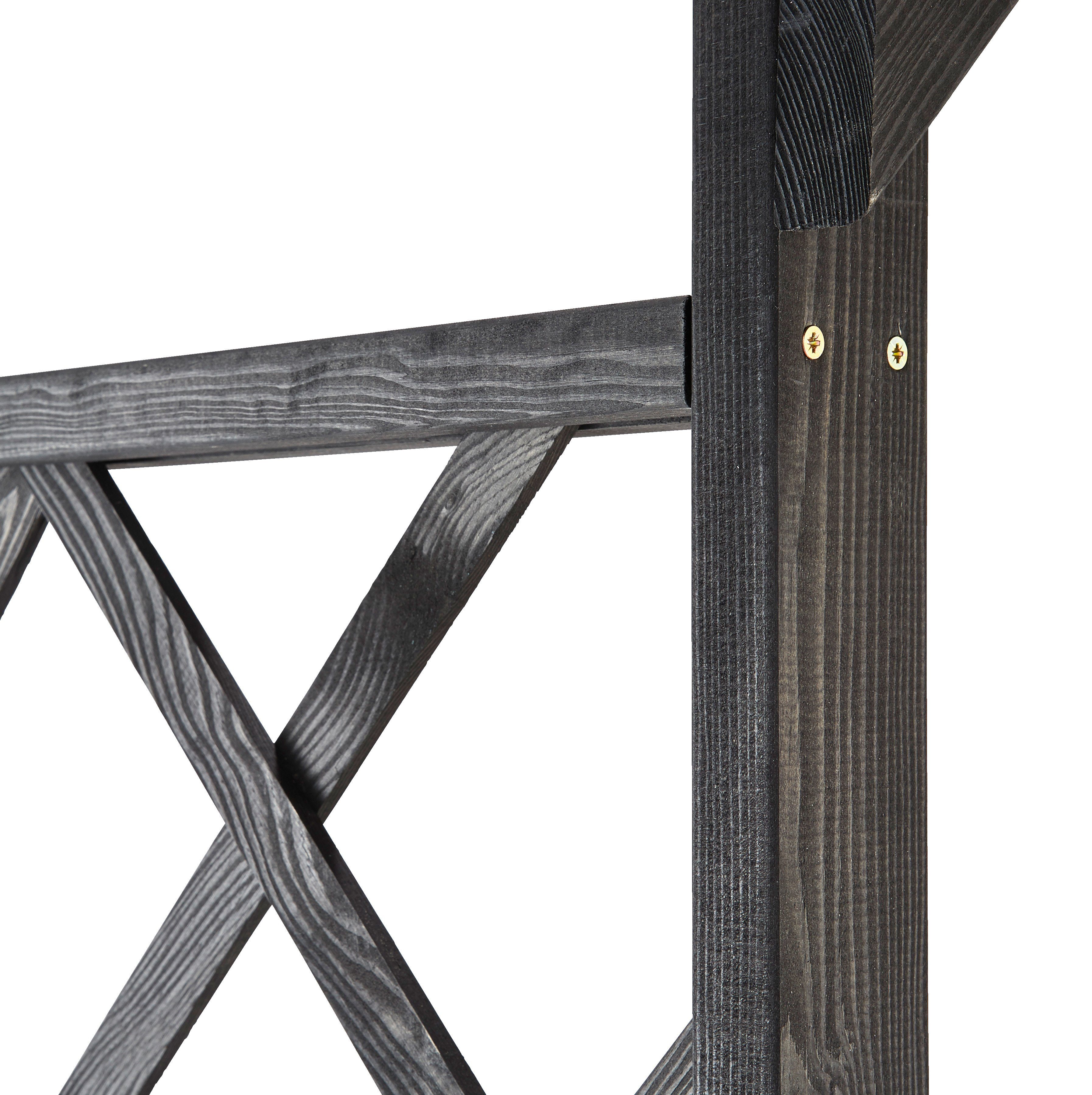 promadino Rosenbogen Pergola Ben, BxTxH: 200x65x208 cm, anthrazit