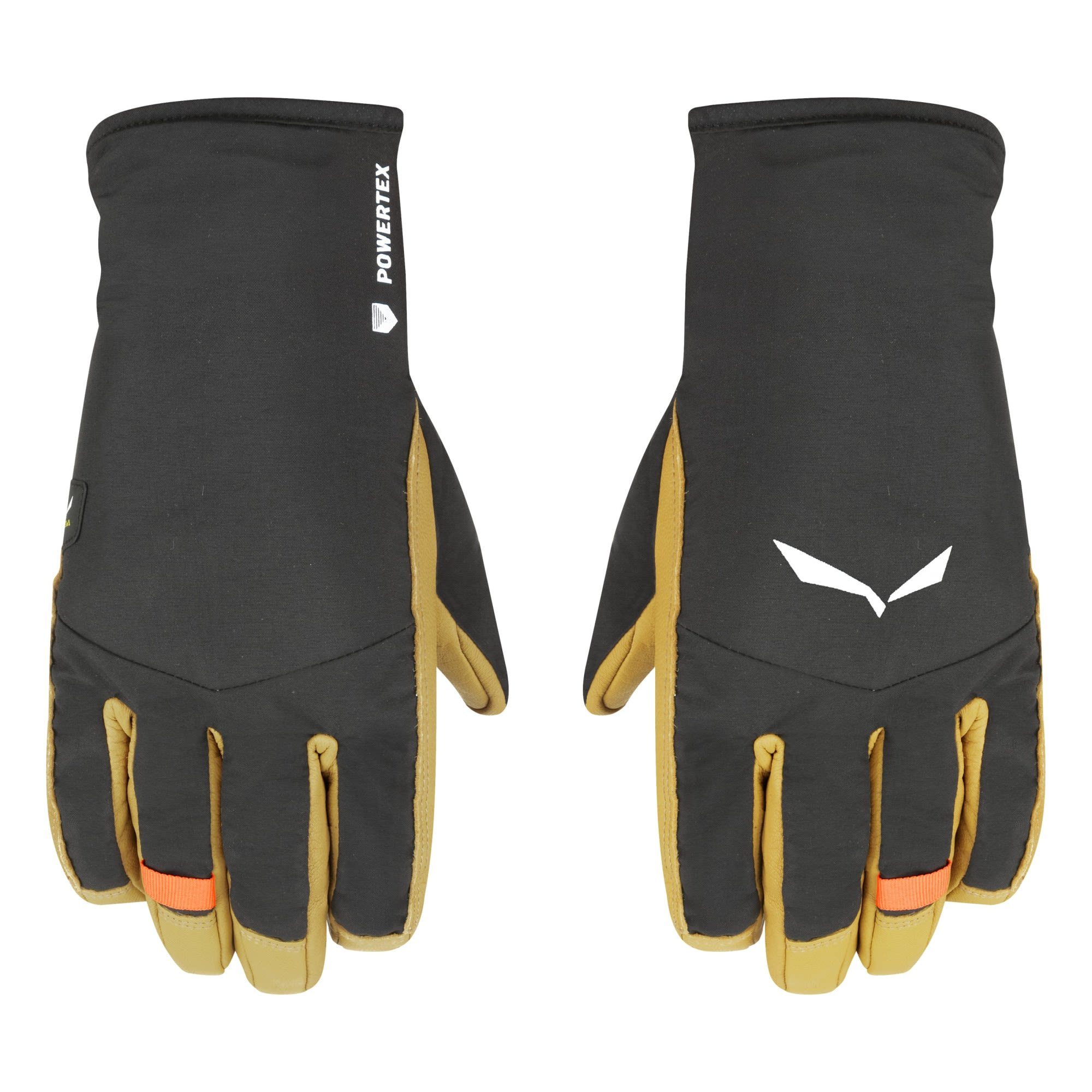 Ortles Gloves Salewa Beige M - Out Accessoires Fleecehandschuhe Herren Black Ptx/twr Salewa