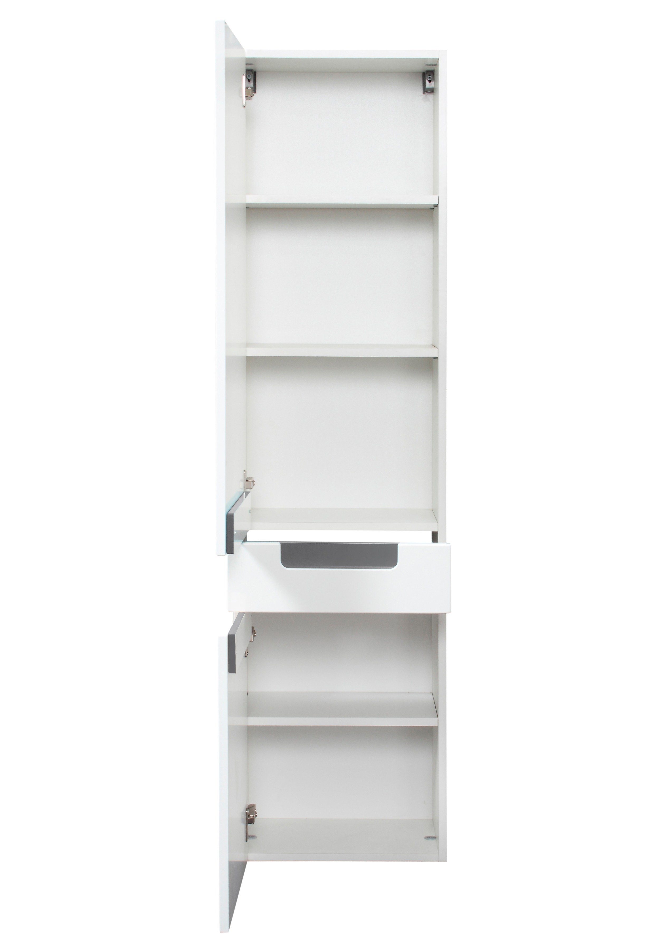 welltime Hochschrank Siena Breite 40 cm, mit hochglänzenden Fronten in weiß